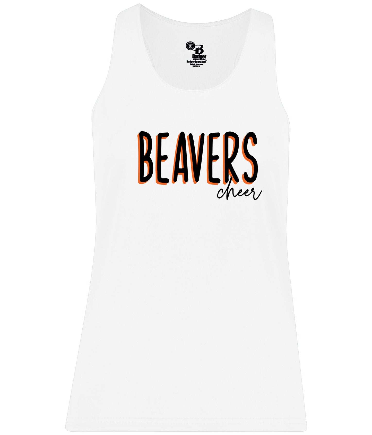 Beavers Cheer Girl's/ Women's Badger B-CORE RACERBACK TANK (Ready 7/6)