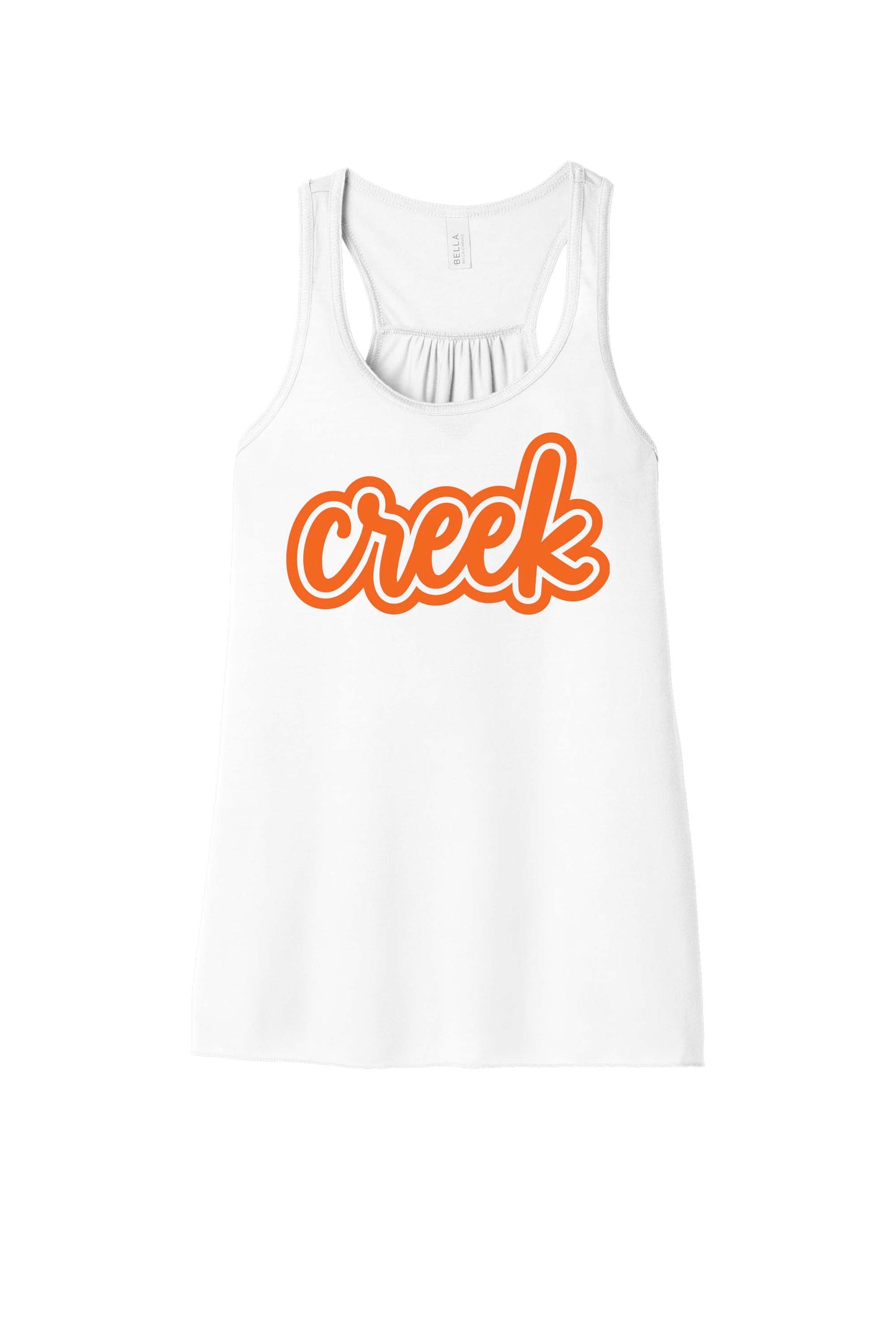 Creek Script BELLA+CANVAS® Women’s Flowy Racerback Tank (ready 8/12)