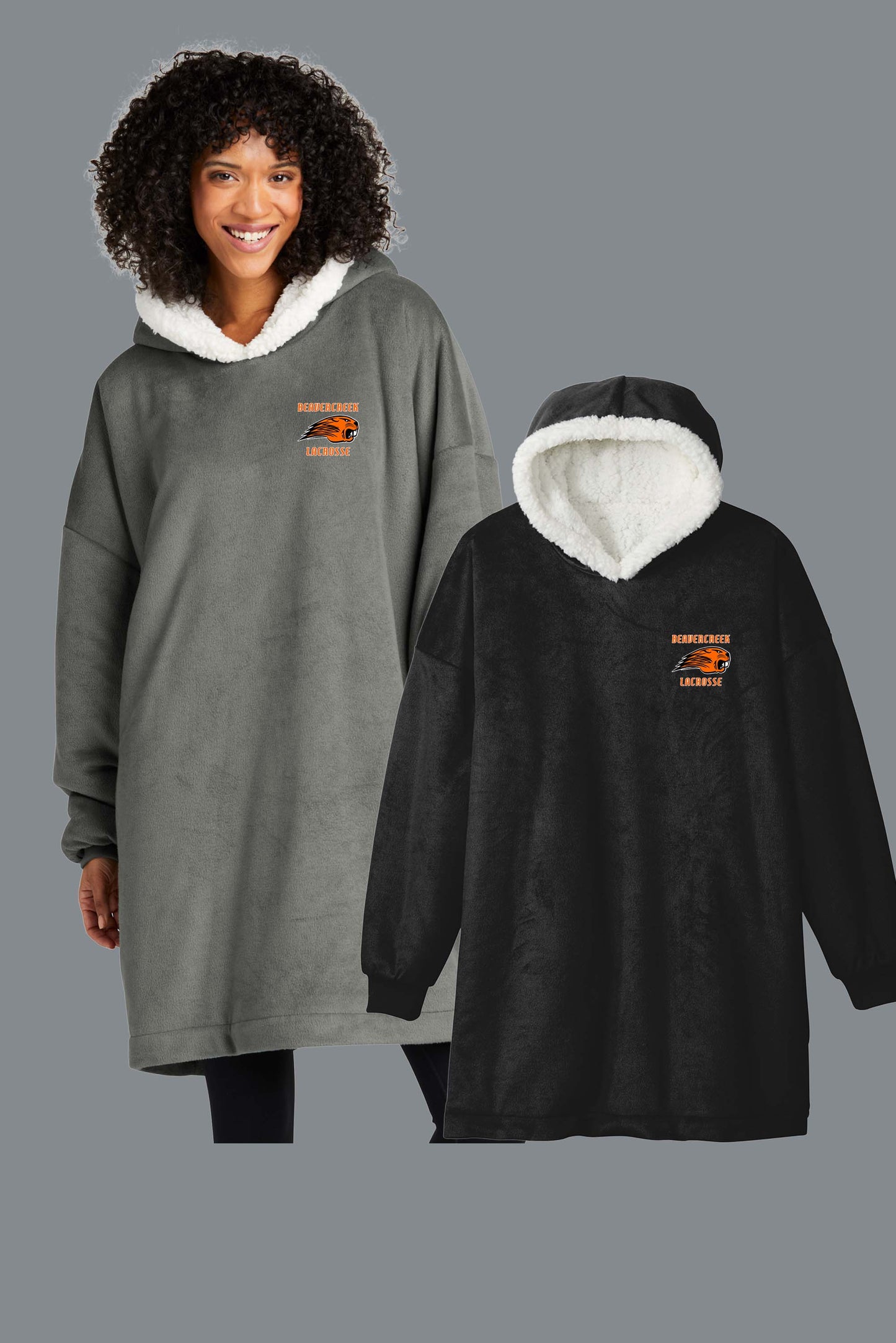 Beavercreek Lacrosse Embroidered Port Authority® Mountain Lodge Wearable Blanket (ready in 7-10 days)