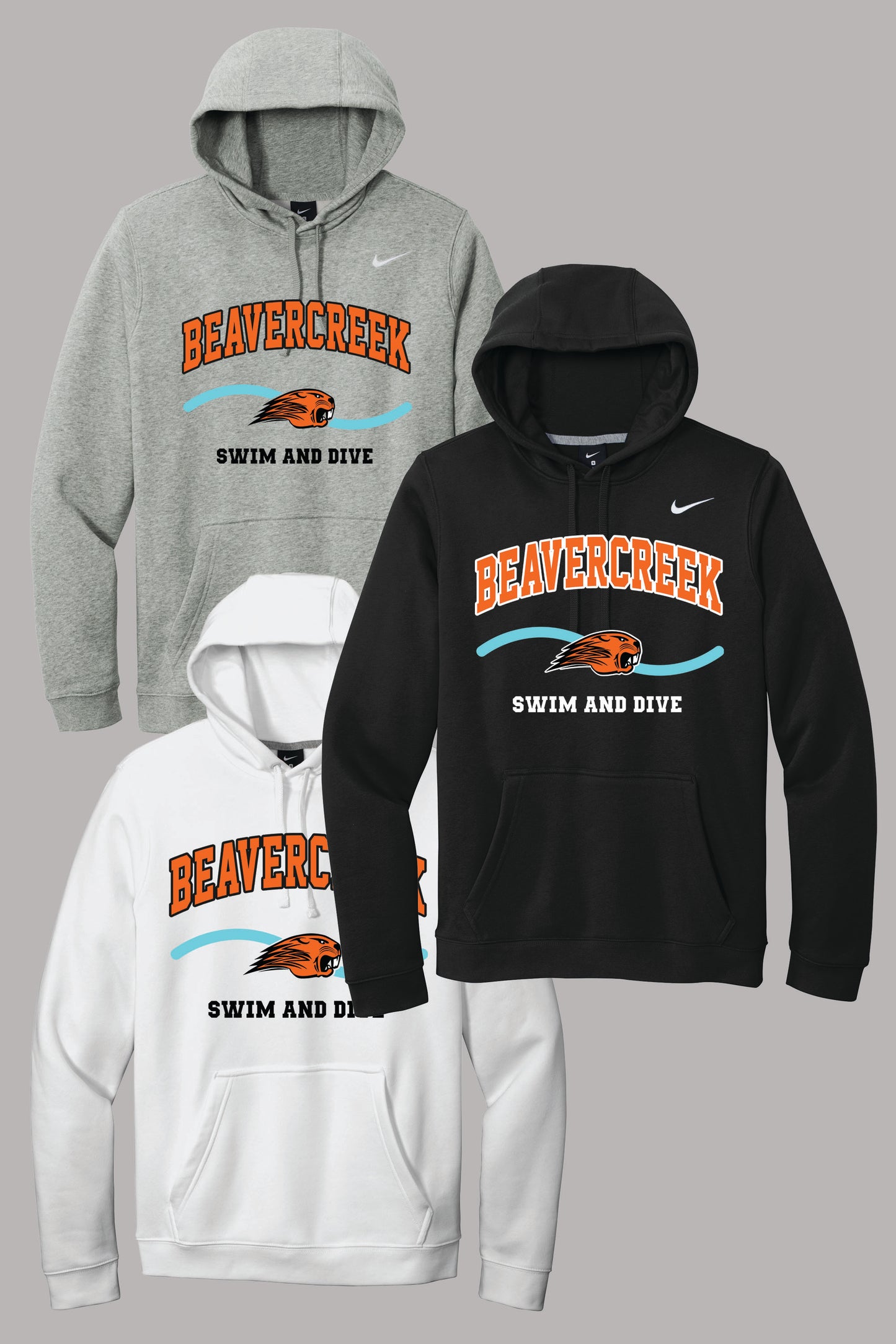 Beavercreek Swin and Dive Nike Club Fleece Pullover Hoodie (Pre Order)