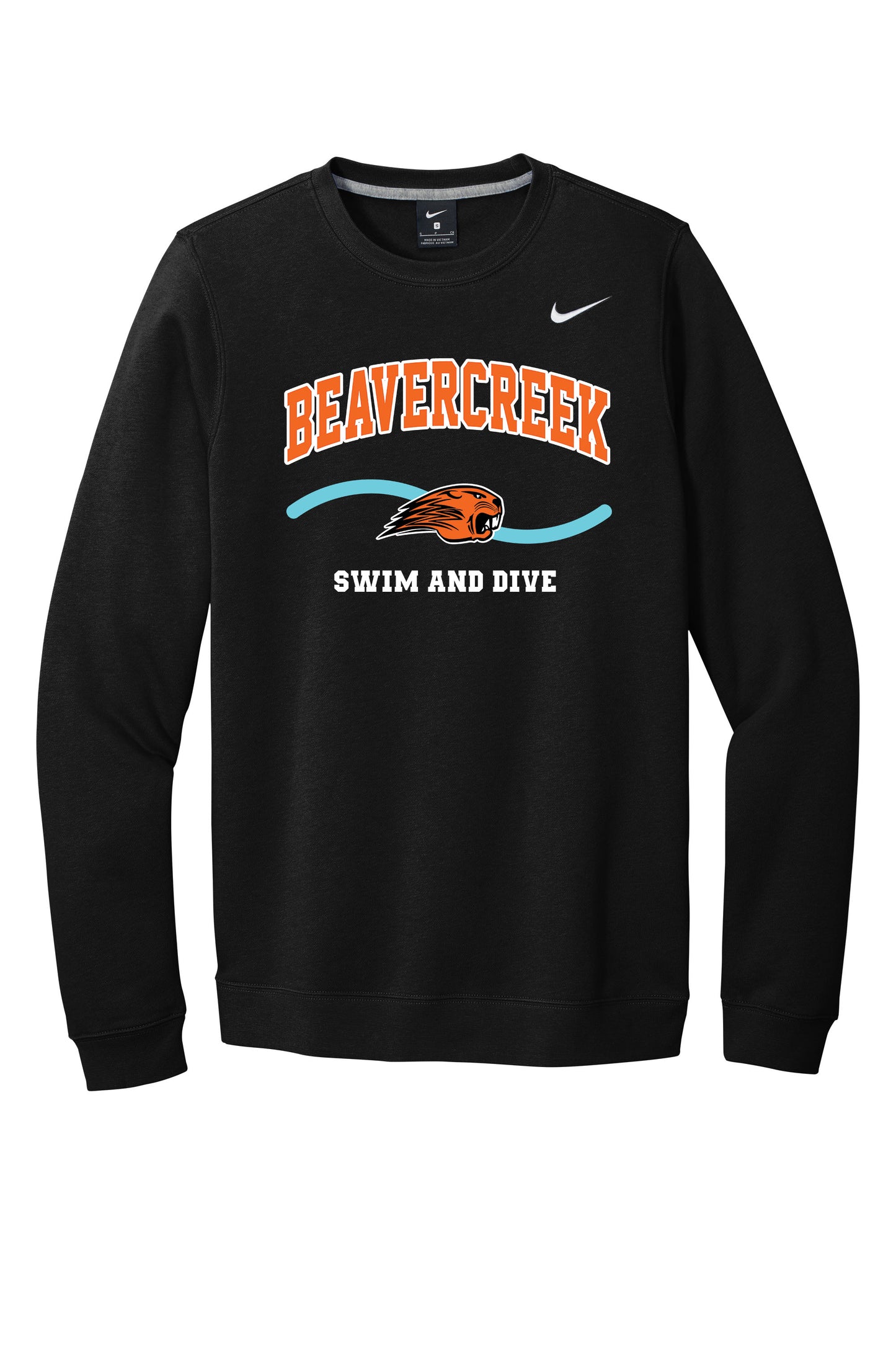 Beavercreek Swim and Dive Nike Club Fleece Crew (Pre Order)