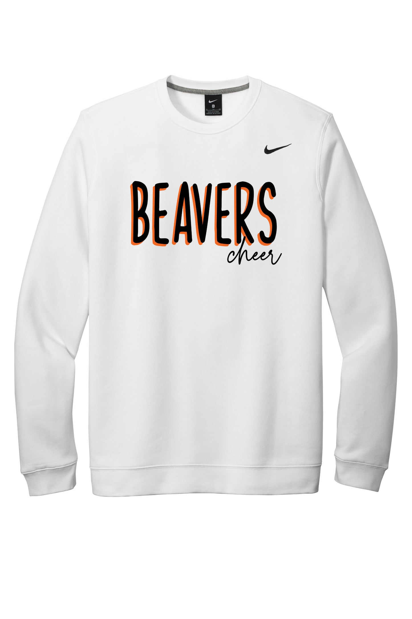 Beavers Cheer Nike Club Fleece Crew (Ready 7/6)