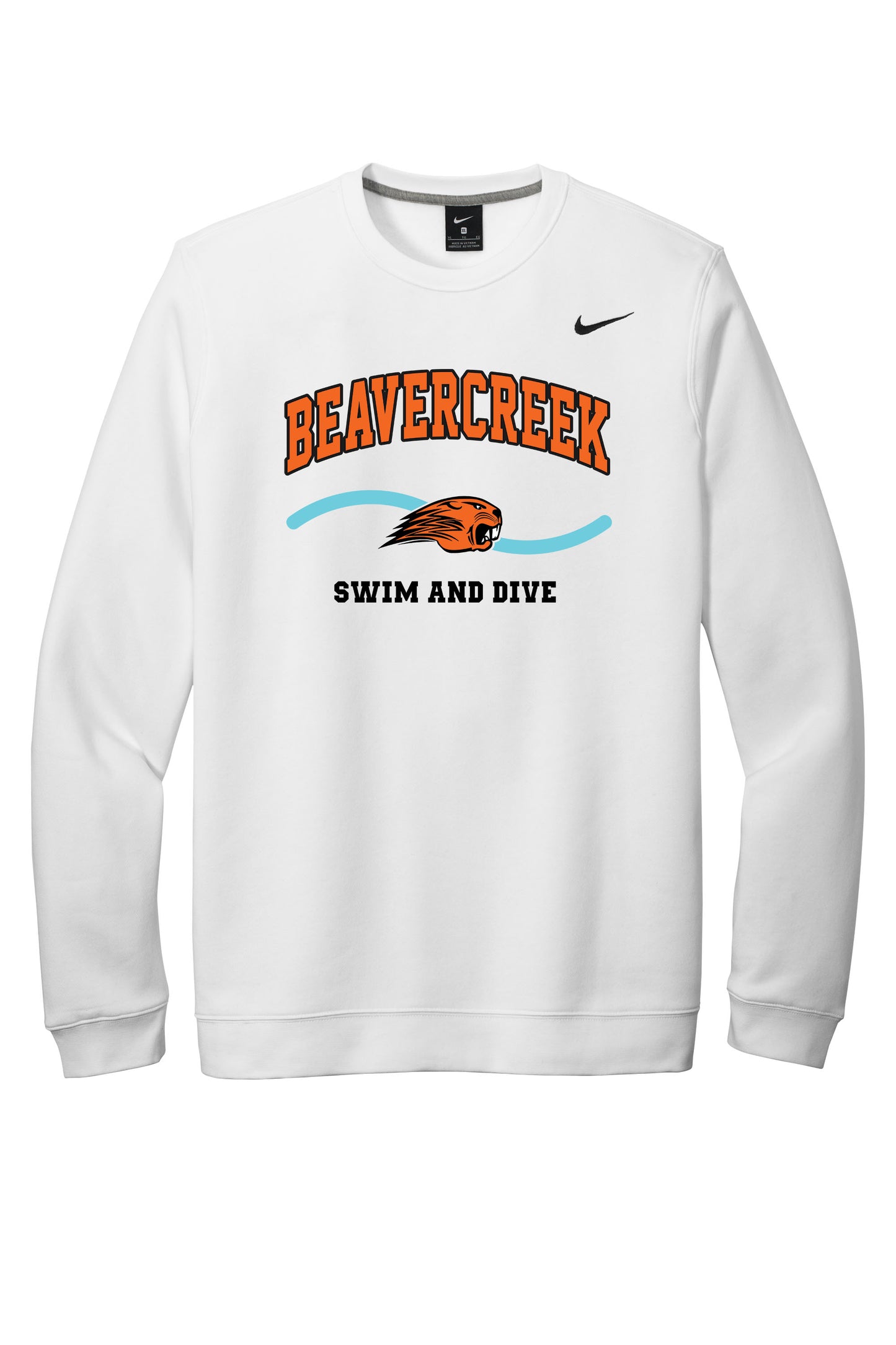 Beavercreek Swim and Dive Nike Club Fleece Crew (Pre Order)