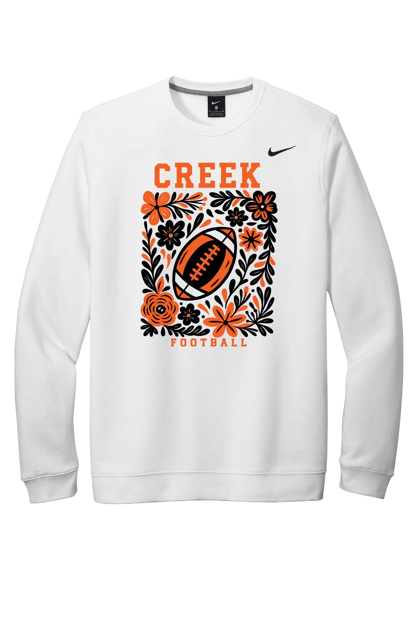 Beavercreek Floral Nike Club Fleece Crew (Ready 8/12)