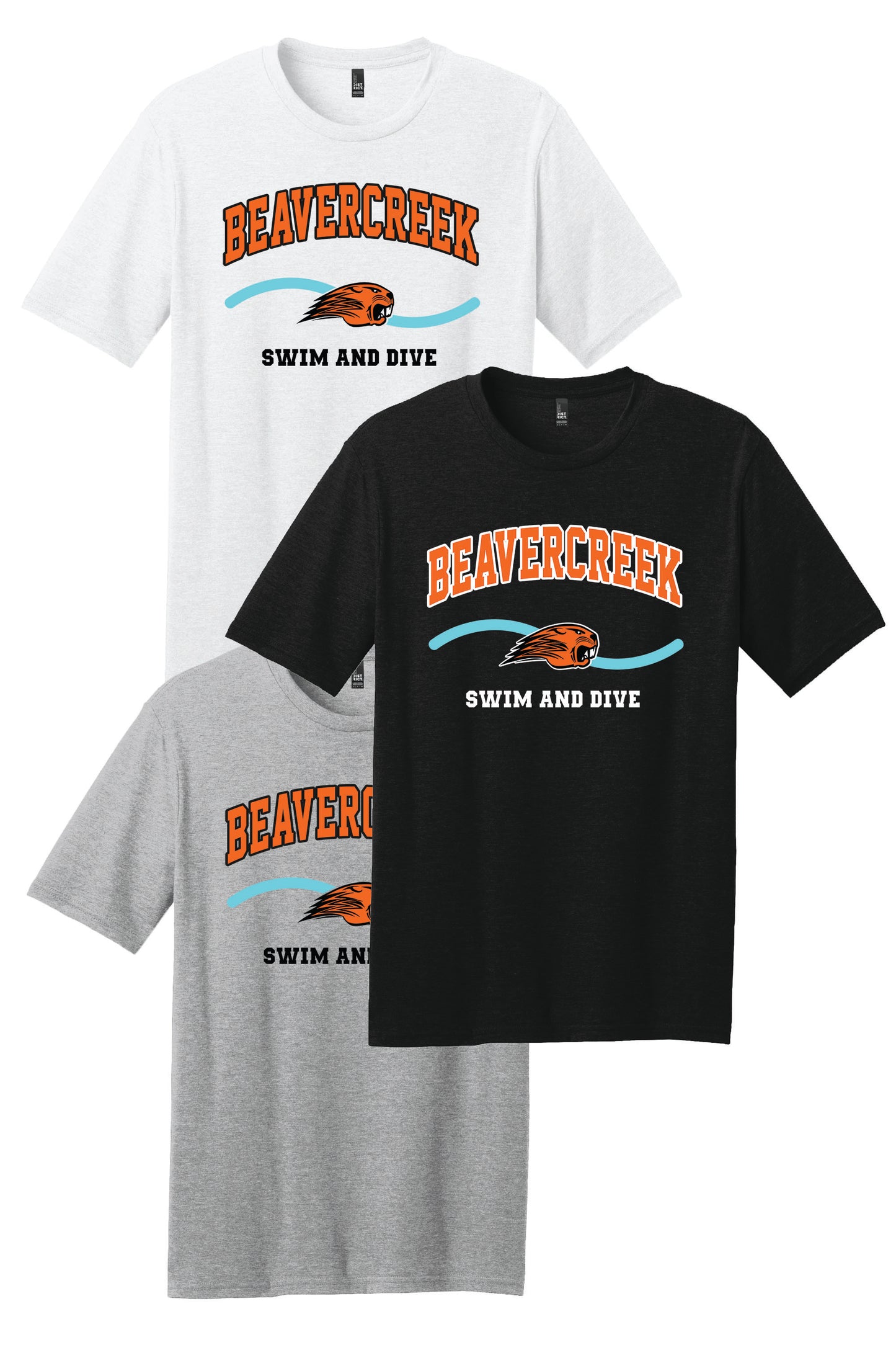 Beavercreek Swim and Dive District® Perfect Blend® CVC Tee (Pre Order)