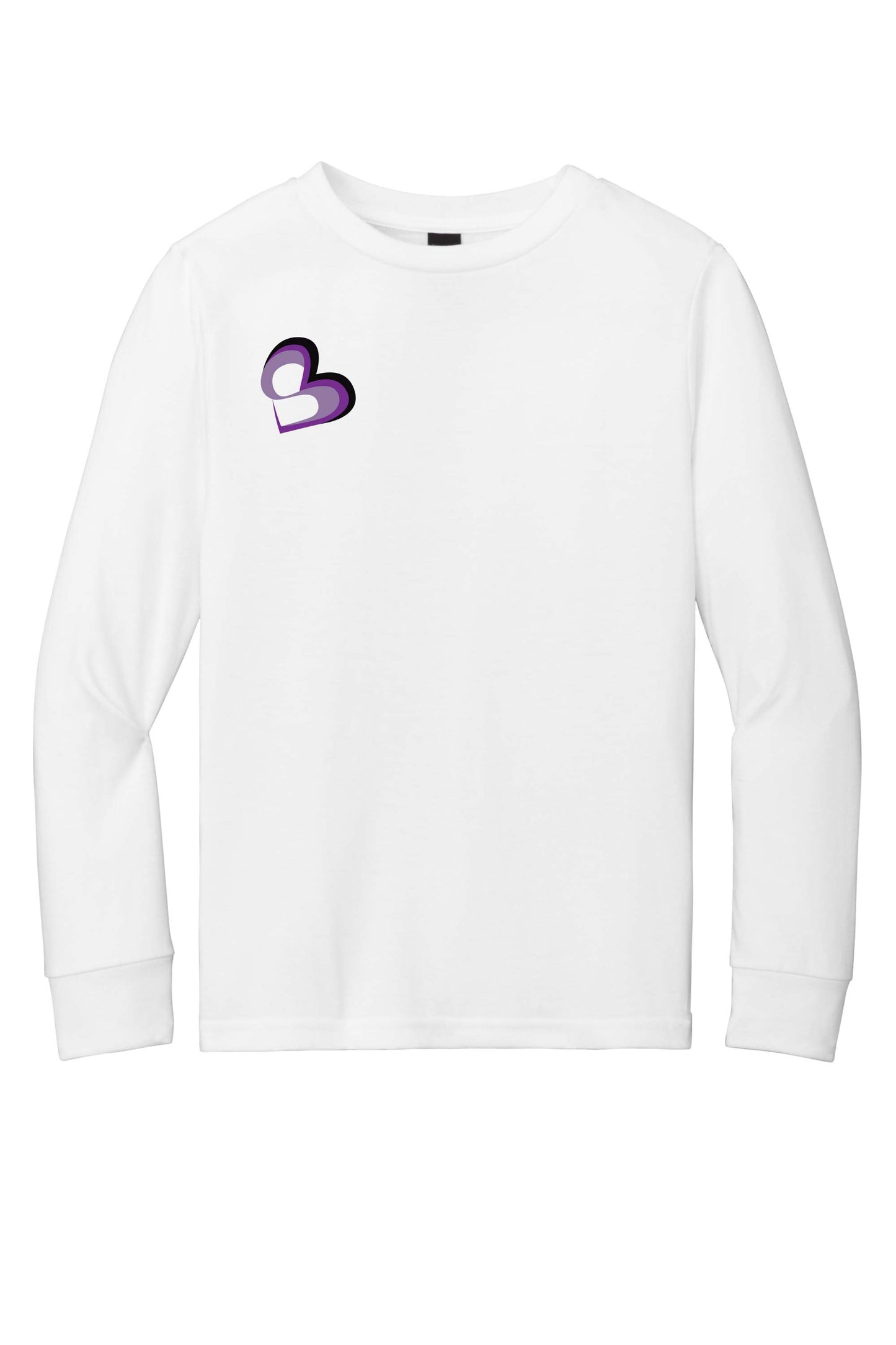 SBM Heart Small Right Chest Logo Long Sleeve T-Shirt