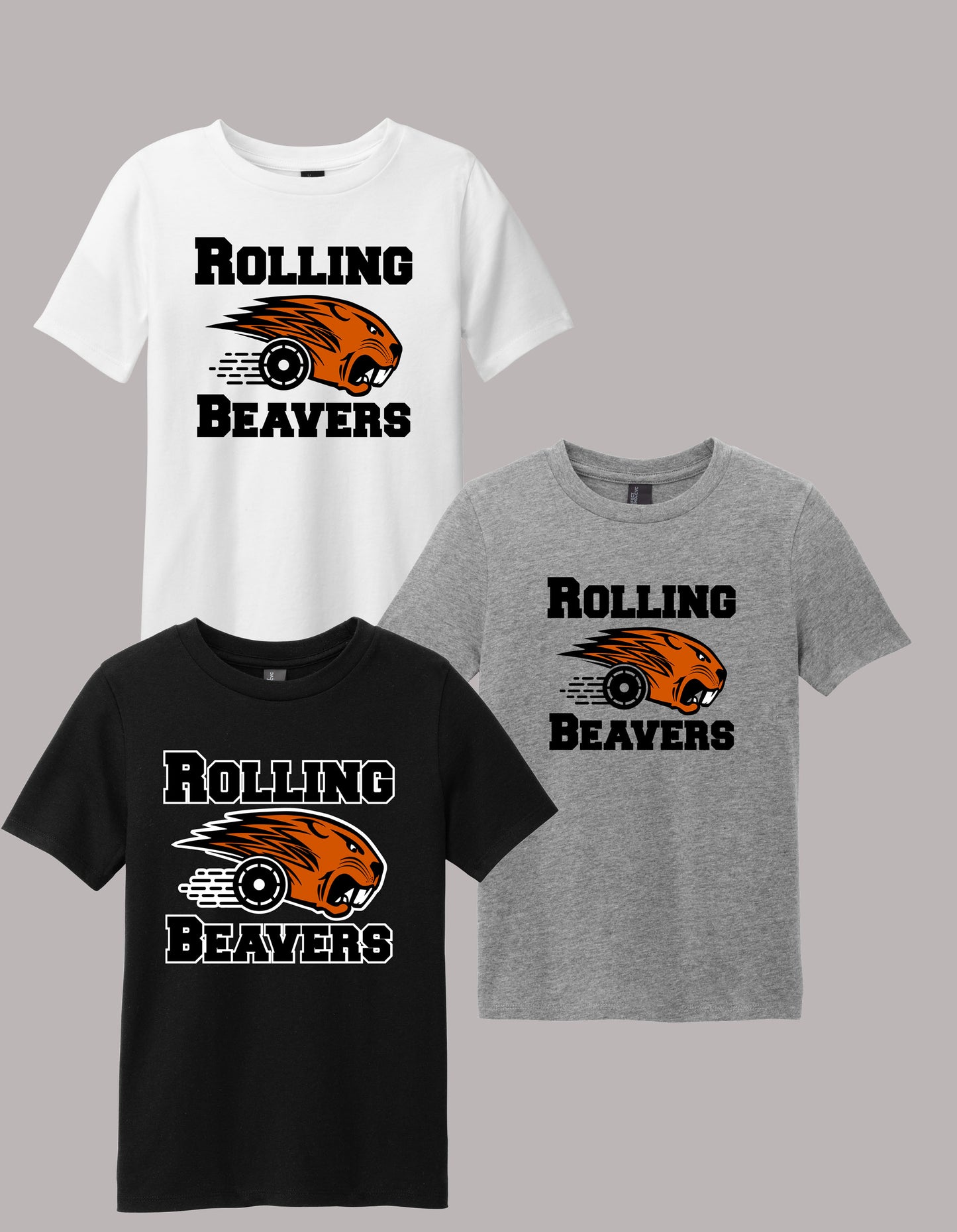 Rolling Beavers YOUTH District® Perfect Blend® CVC Tee (ready 12/02)