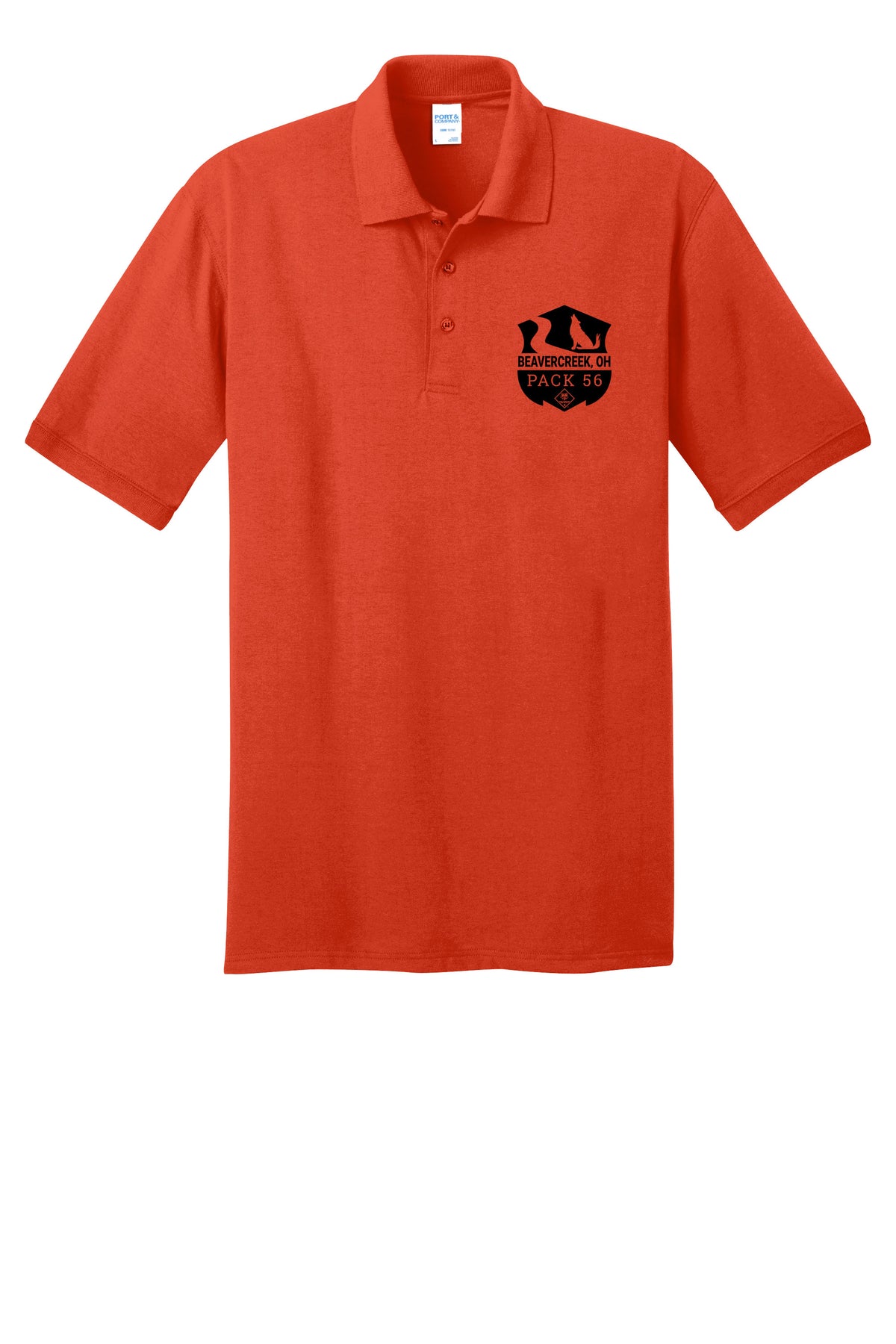 Beavercreek Pack 56 Port & Co™ Core Blend Jersey Knit Polo No back design (Ready 11/30)