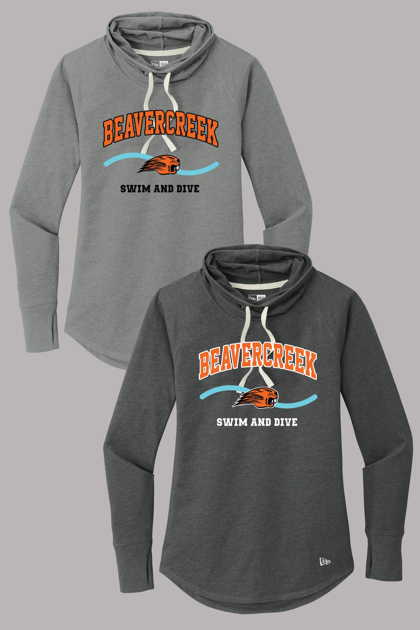 Beavercreek Swim and Dive New Era ® Women's Sueded Cotton Blend Cowl Tee (Pre Order)