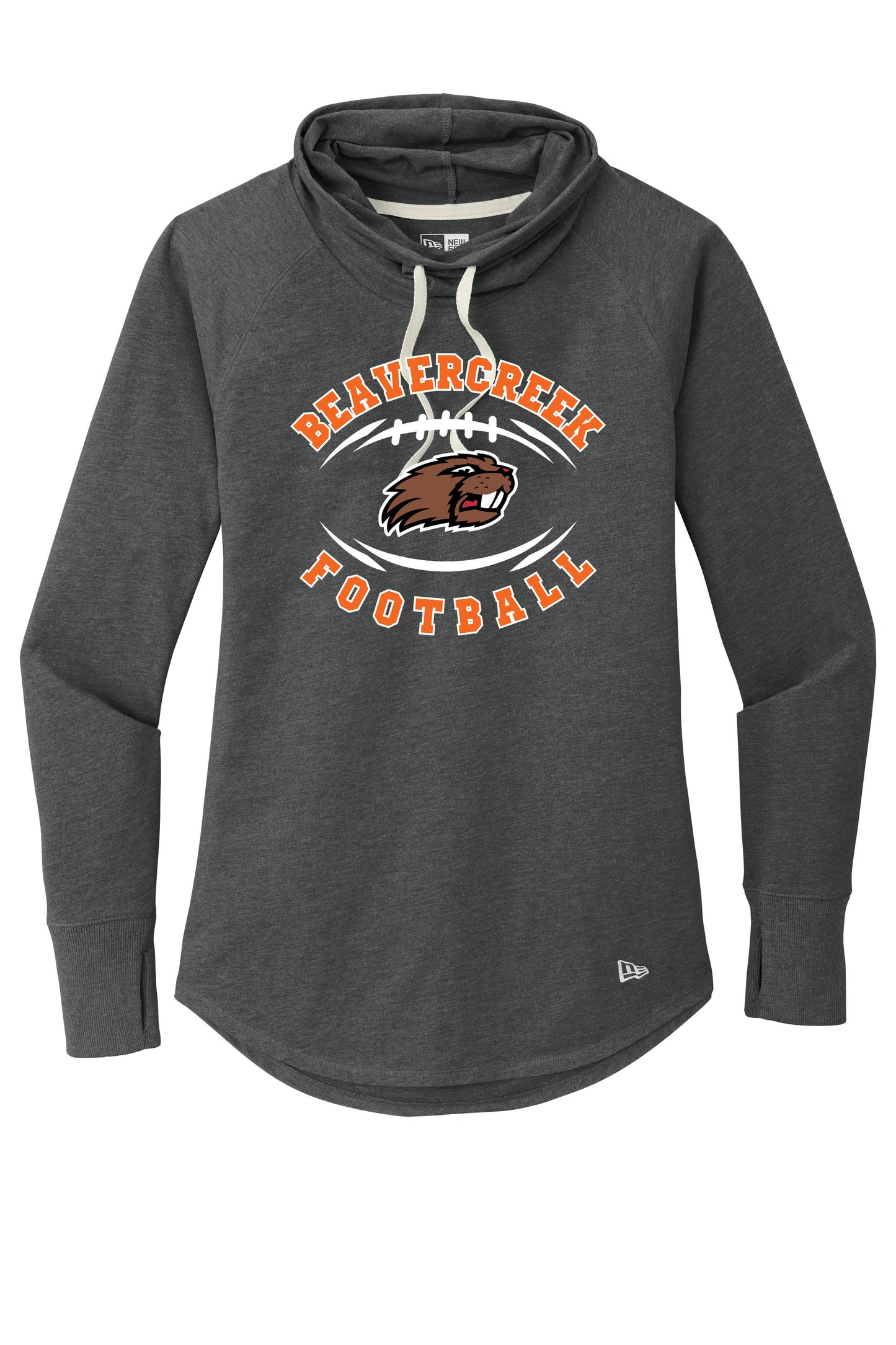 Eager Beaver Football New Era ® Women's Sueded Cotton Blend Cowl Tee (Ready 7/6)