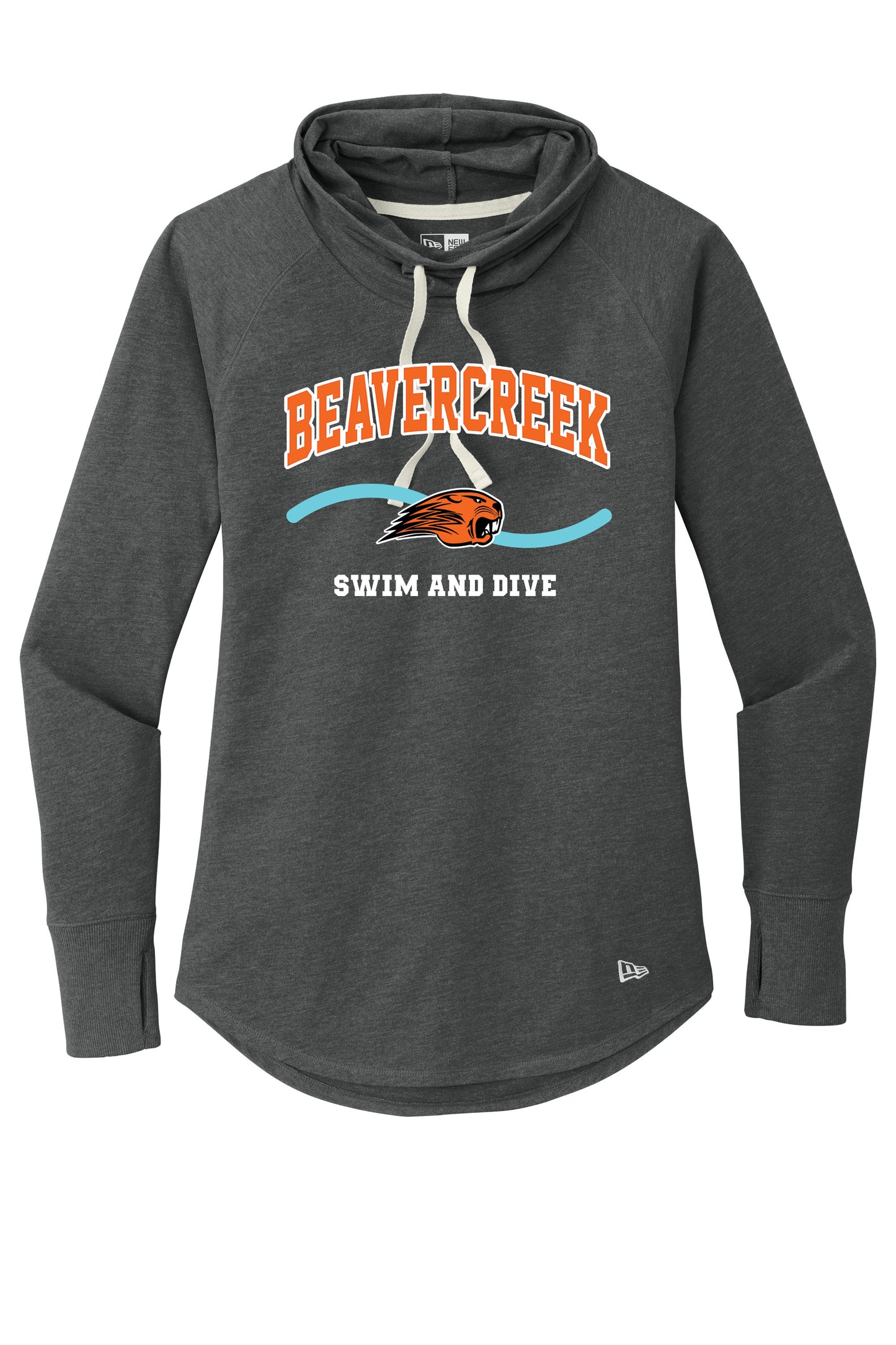 Beavercreek Swim and Dive New Era ® Women's Sueded Cotton Blend Cowl Tee (Pre Order)