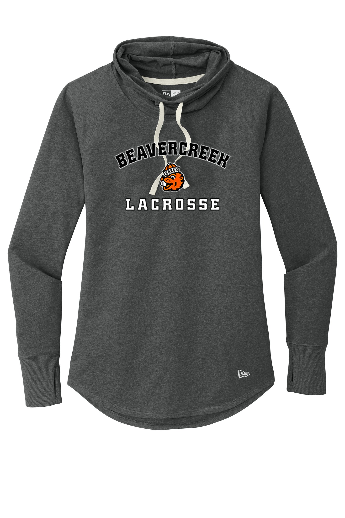 Beavercreek Lacrosse Retro Beaver New Era ® Women's Sueded Cotton Blend Cowl Tee (ready 3/18)