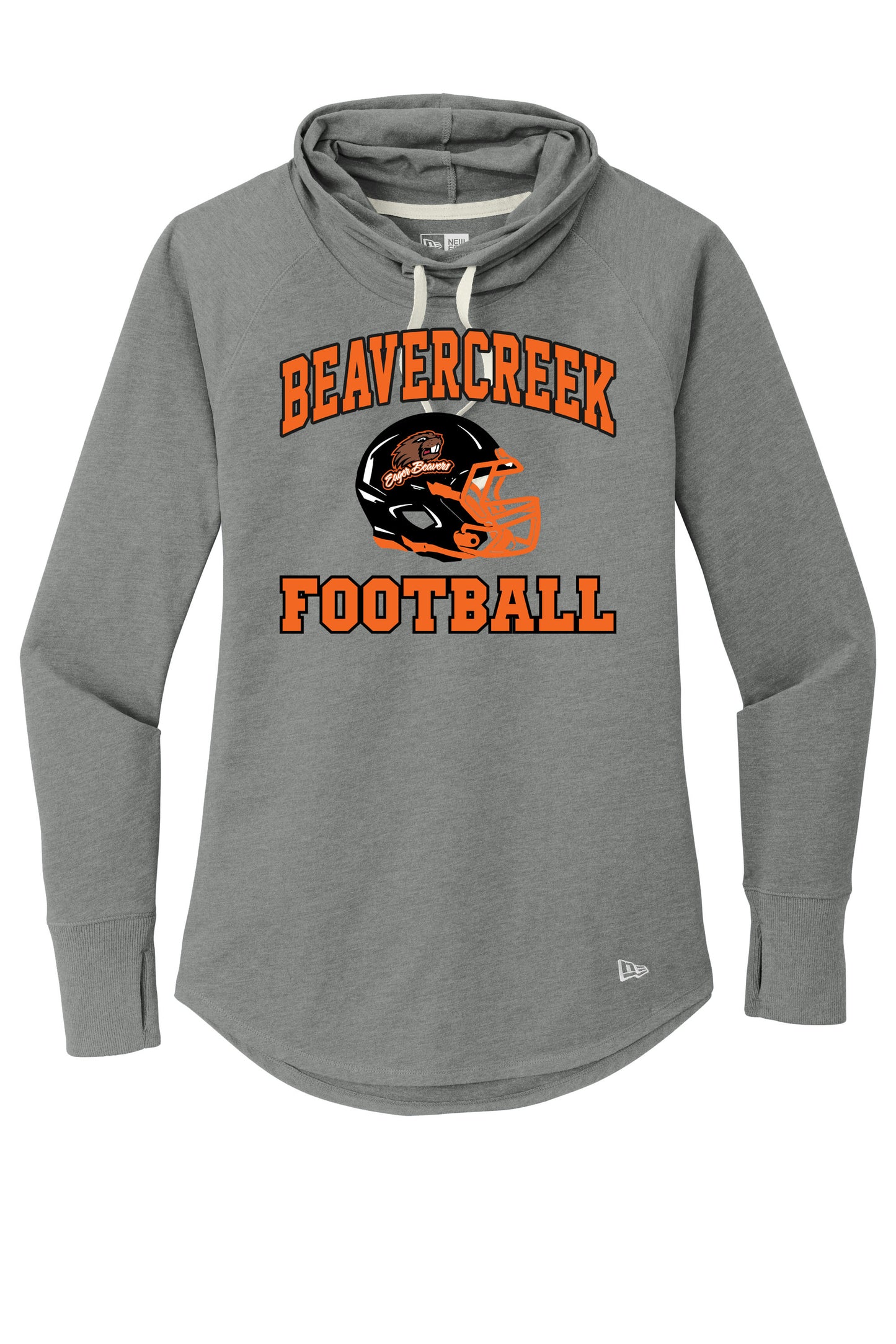Beavercreek Football New Era ® Women's Sueded Cotton Blend Cowl Tee (Ready 7/6)