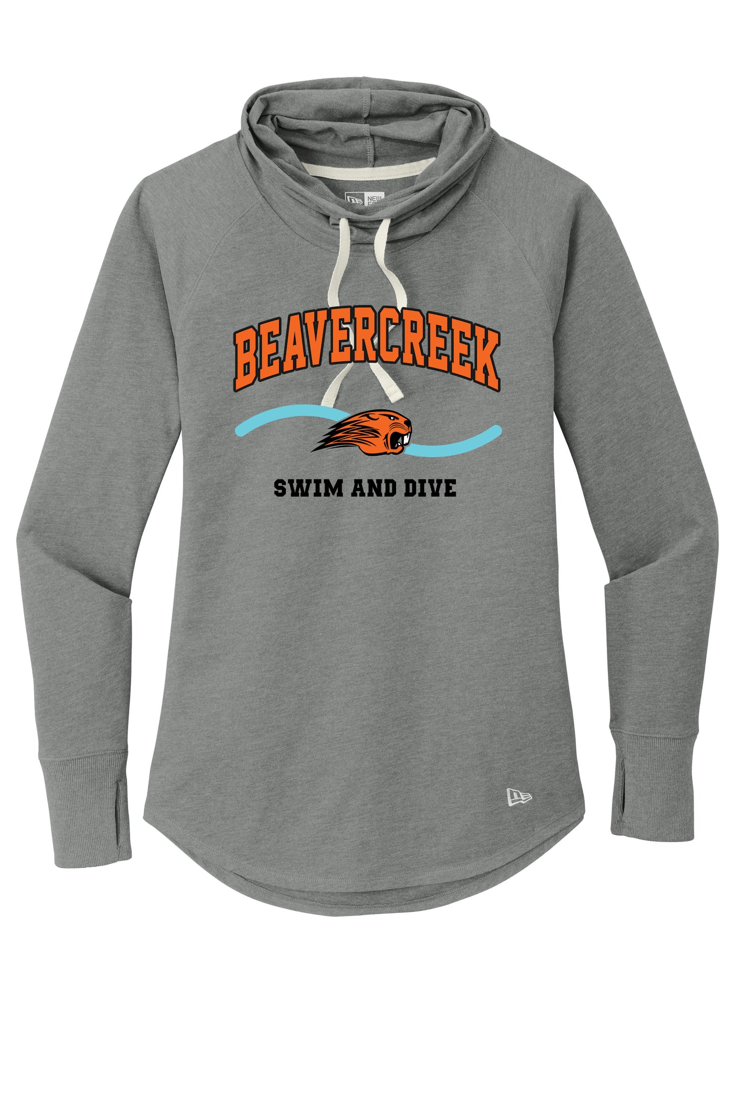 Beavercreek Swim and Dive New Era ® Women's Sueded Cotton Blend Cowl Tee (Pre Order)