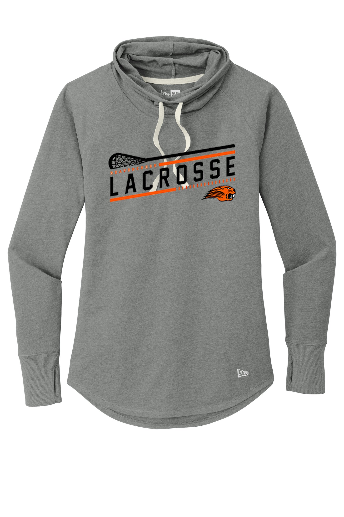 Beavercreek Lacrosse Stick New Era ® Women's Sueded Cotton Blend Cowl Tee (ready 3/18)