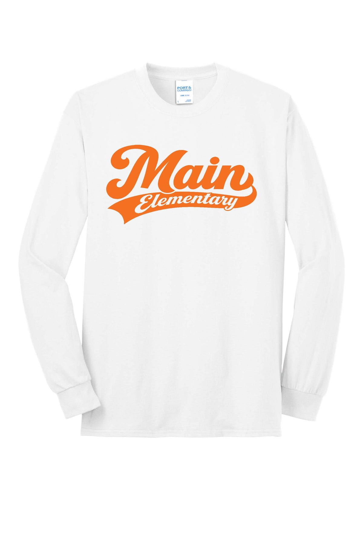 Main Elementary Port & Co® Long Sleeve Core Blend Tee (ready 11/30)