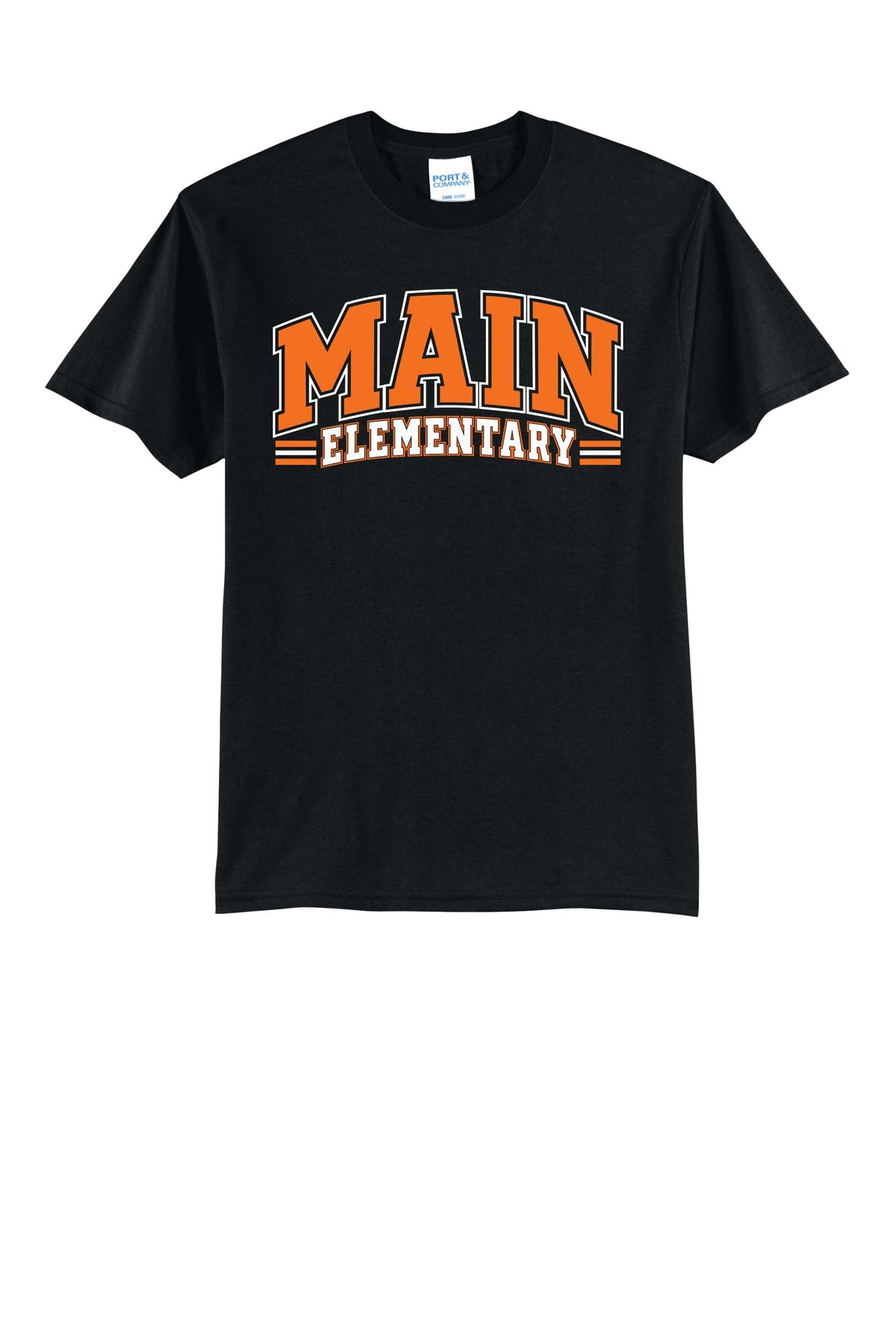 Main Elementary Block Port & Co® Core Blend Tee (ready 11/30)