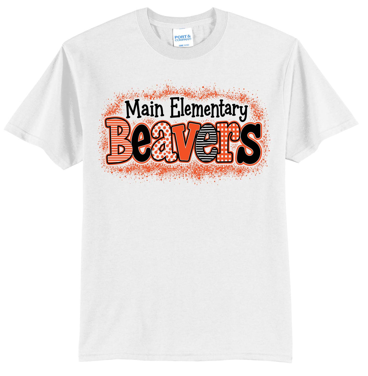 Main Elementary Beavers Port & Co® Core Blend Tee (ready 11/30)