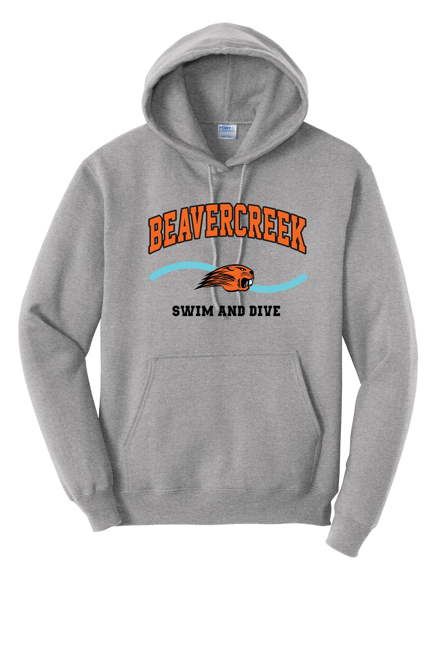 Beavercreek Swim and Dive Port & Company® Core Fleece Pullover Hooded Sweatshirt (Pre Order)