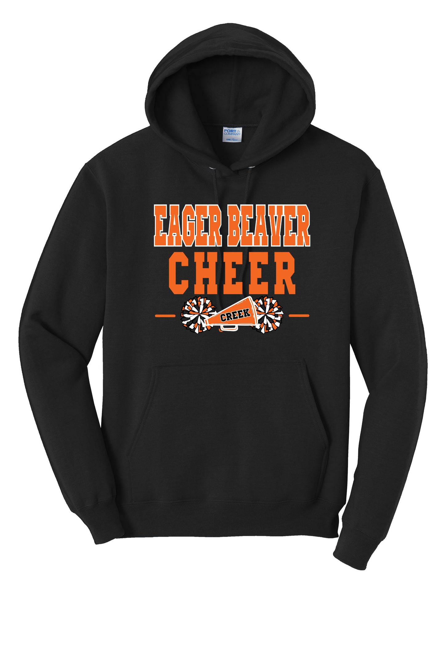 Eager Beaver Cheer Port & Company® Core Fleece Pullover Hooded Sweatshirt (Ready 7/6)