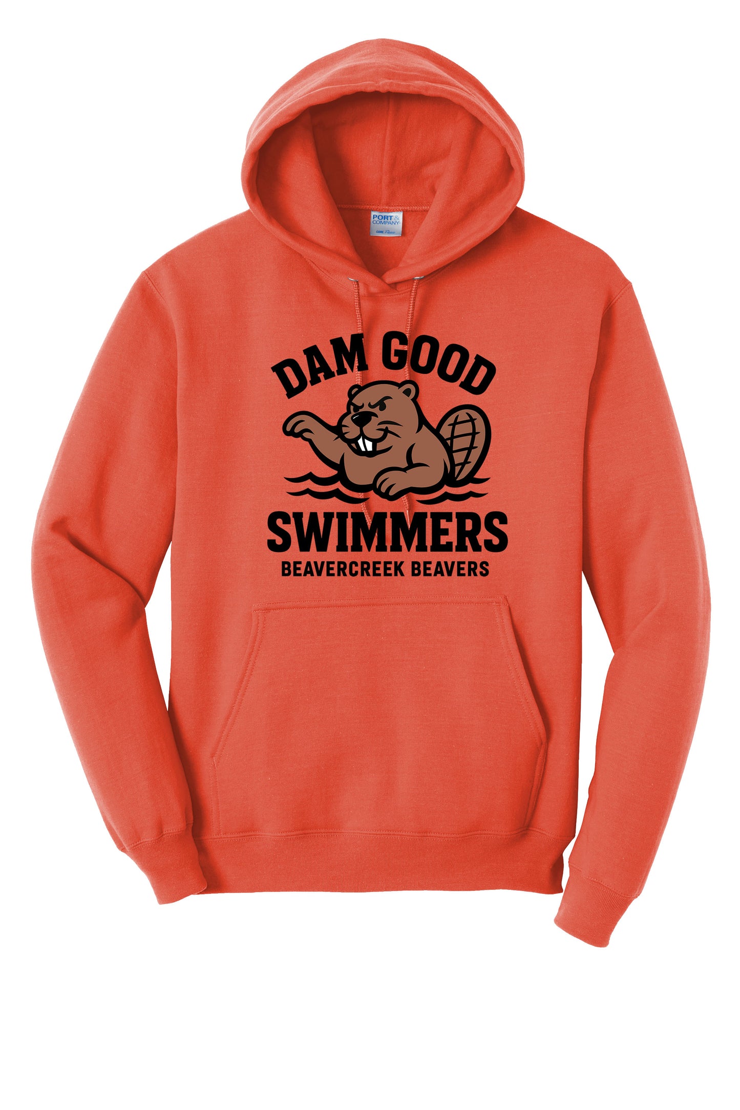 Beavercreek Dam Good Swimmer Port & Company® Core Fleece Pullover Hooded Sweatshirt (Pre Order)