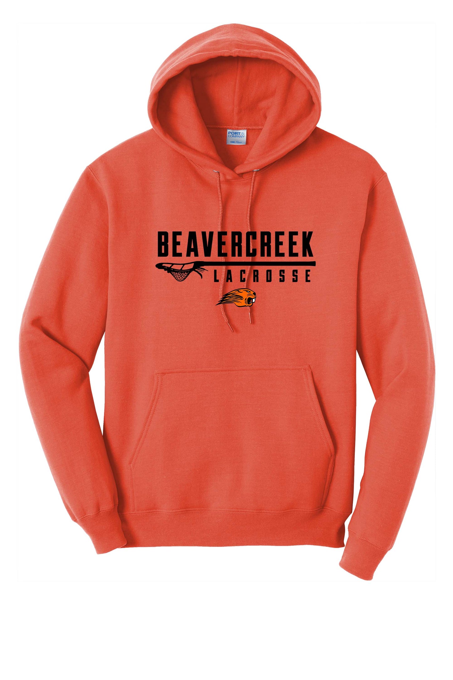 Beavercreek Lacrosse Stick YOUTH Port & Company® Core Fleece Pullover Hooded Sweatshirt (ready 5/2)