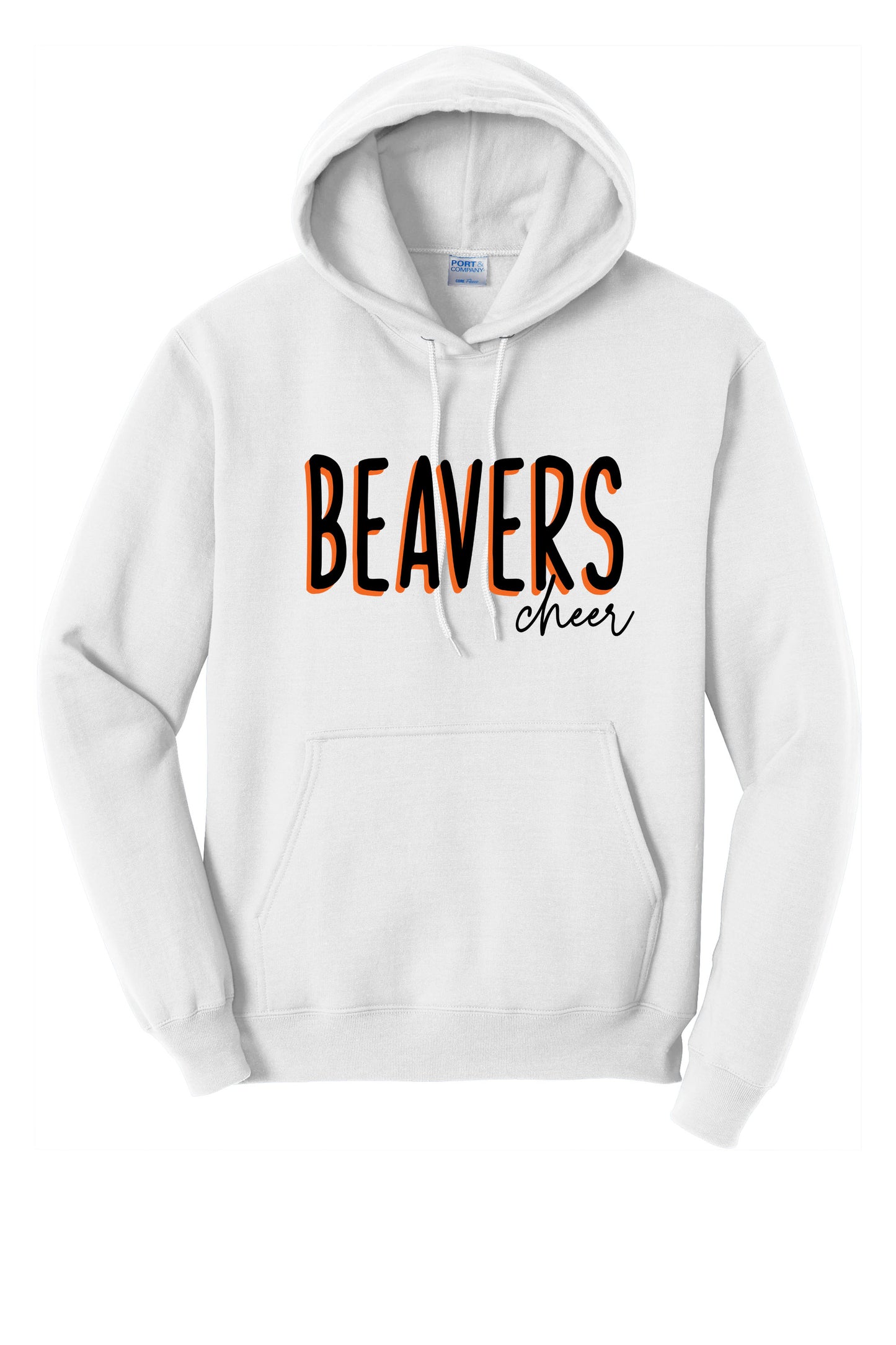 Beavers Cheer Port & Company® Core Fleece Pullover Hooded Sweatshirt (Ready 7/6)