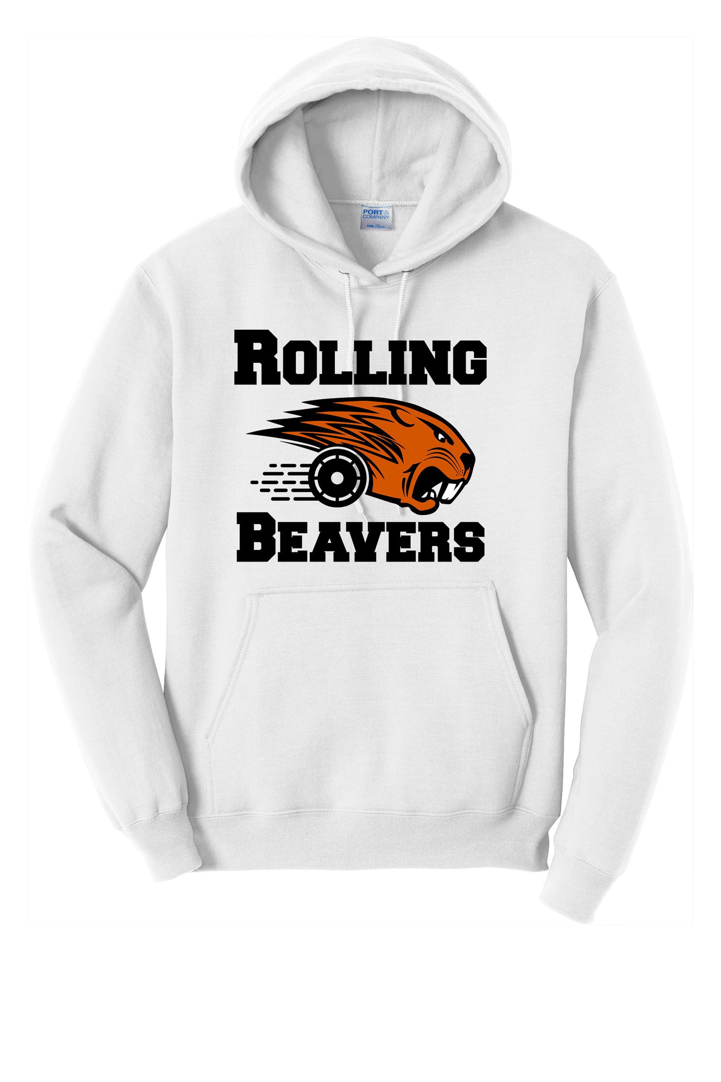 Rolling Beavers Port & Company® Core Fleece Pullover Hooded Sweatshirt (ready 12/02)
