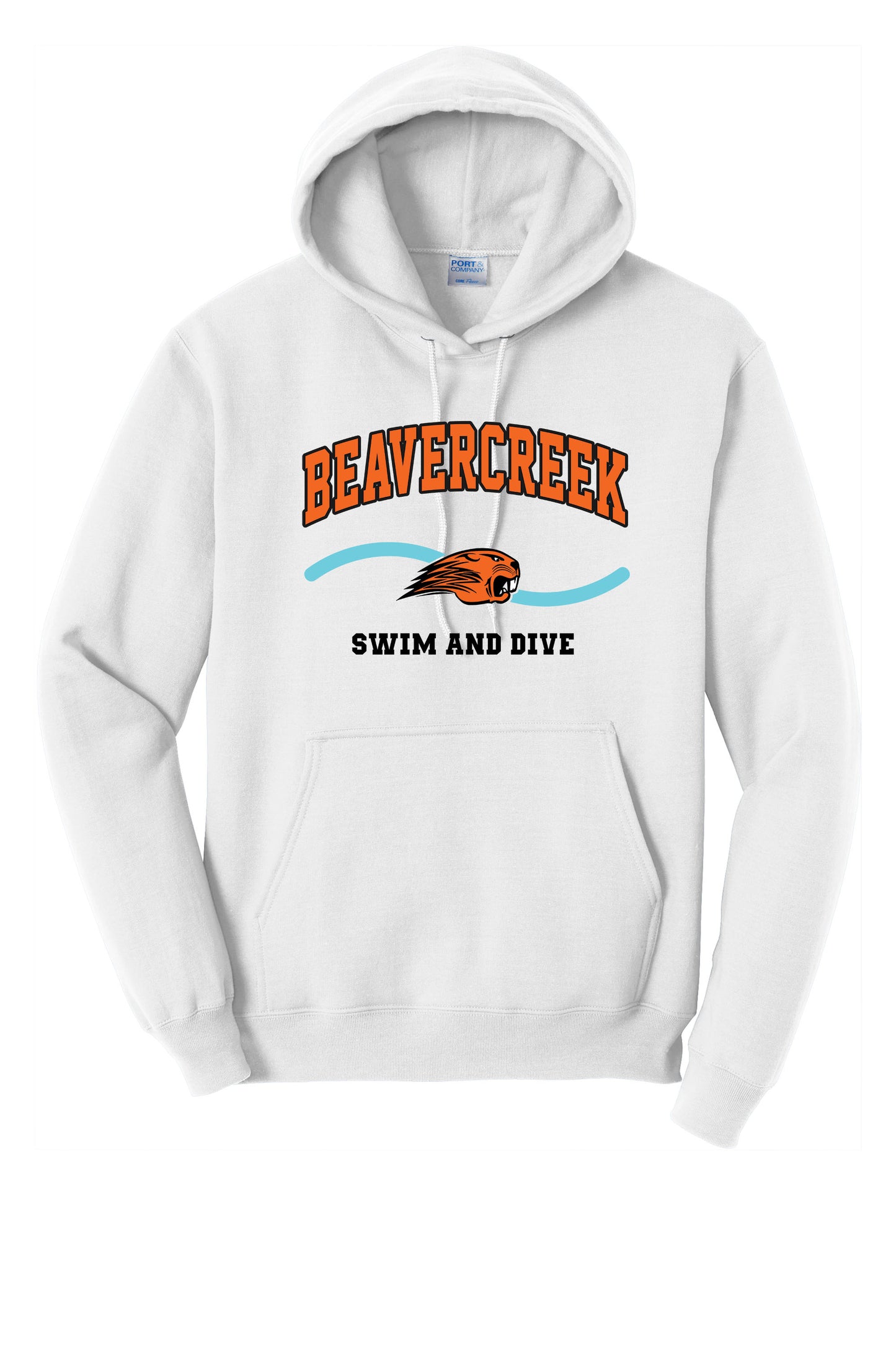 Beavercreek Swim and Dive Port & Company® Core Fleece Pullover Hooded Sweatshirt (Pre Order)
