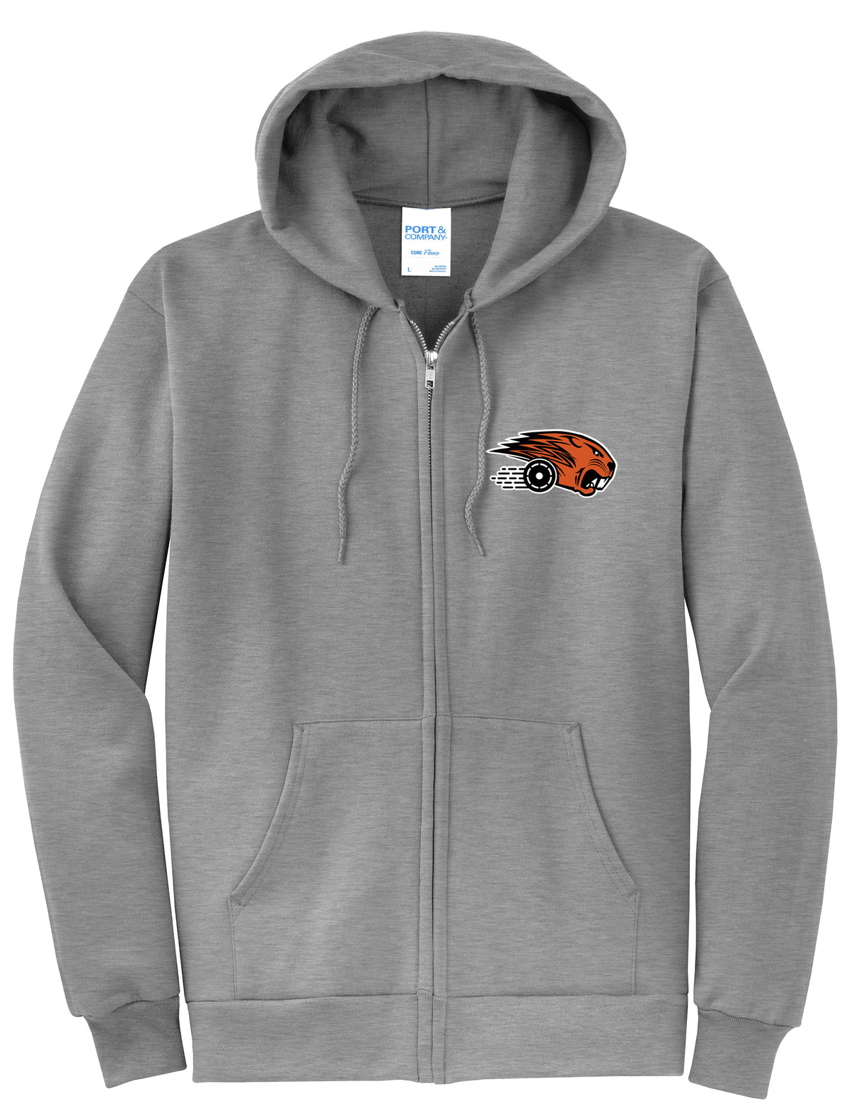 Rolling Beavers Port & Company® Core Fleece Fleece Full-Zip Hooded Sweatshirt (ready 12/02)