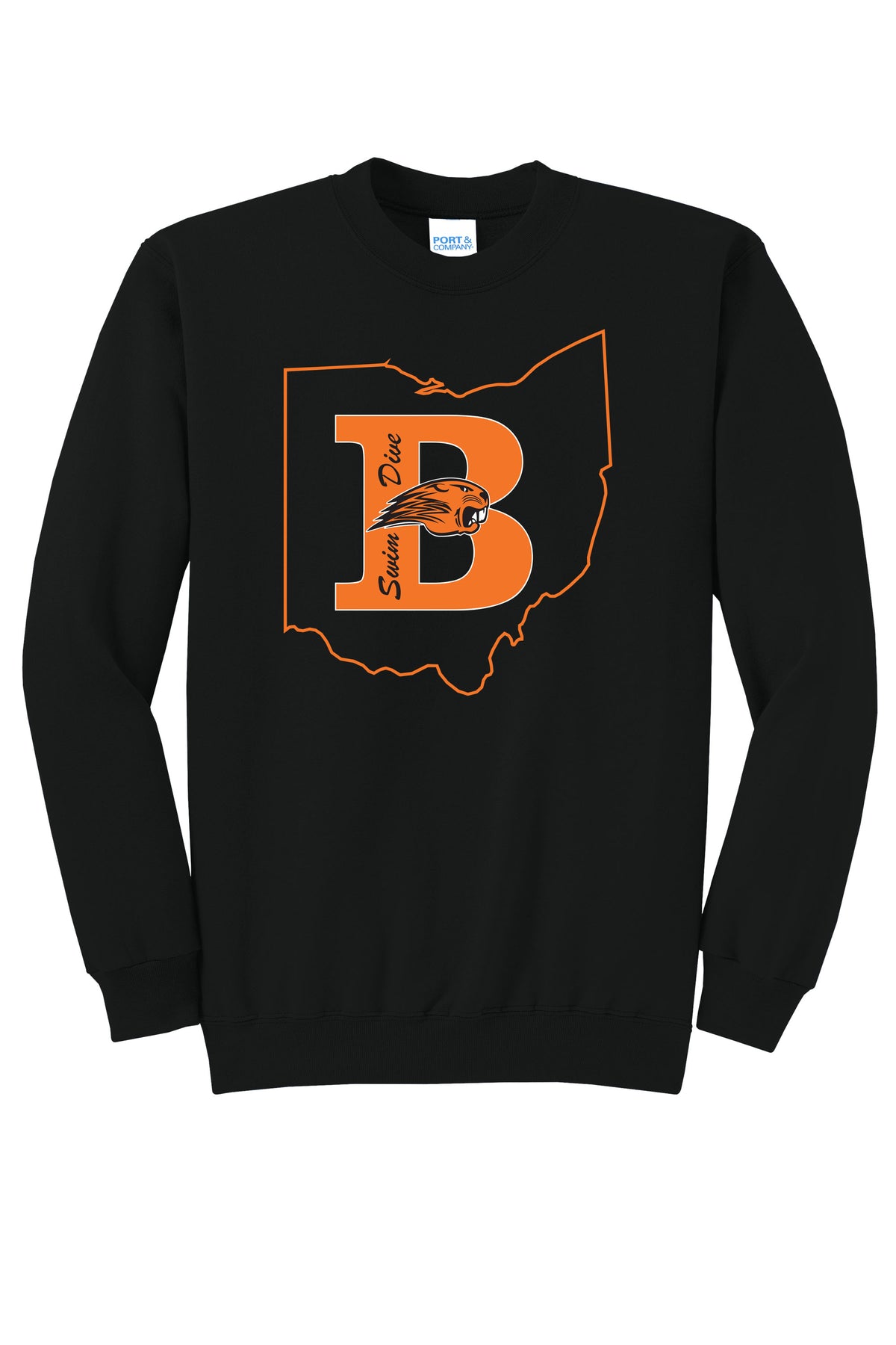 Beavercreek Swim and Dive Ohio Port & Company® Core Fleece Crewneck Sweatshirt (Pre Order)