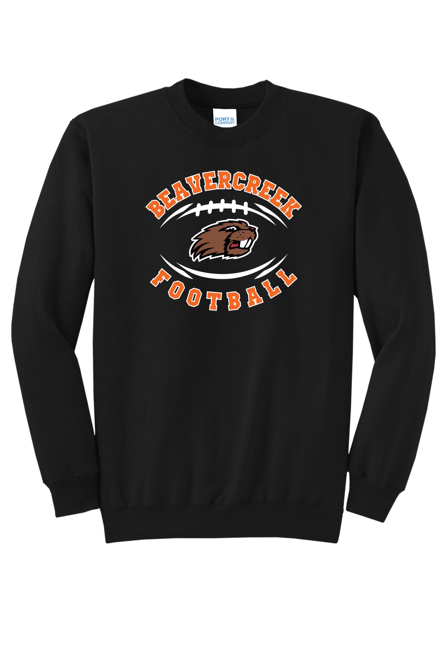 Eager Beaver Football Port & Company® Core Fleece Crewneck Sweatshirt (Ready 7/6)