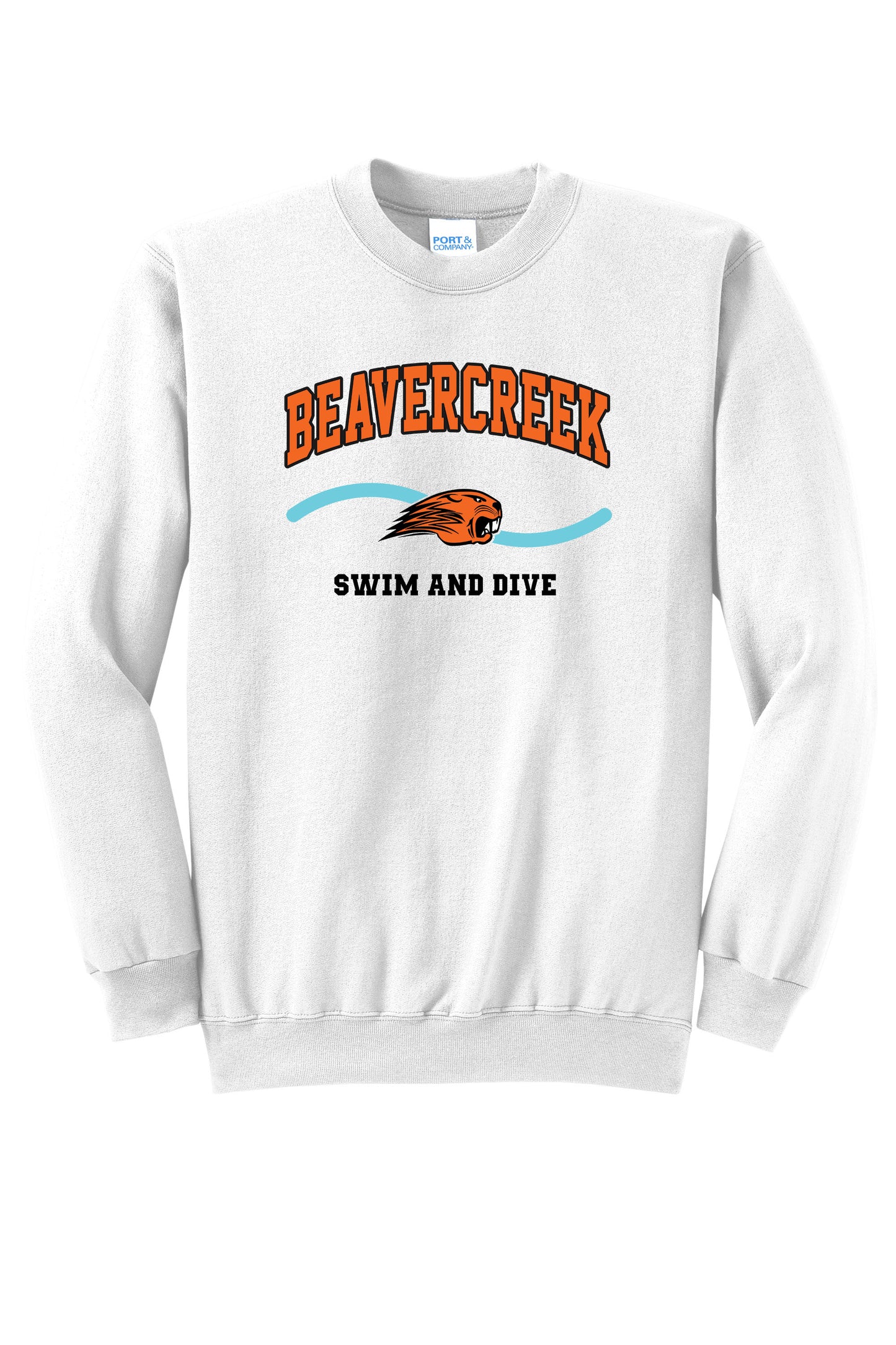 Beavercreek Swim and Dive Port & Company® Core Fleece Crewneck Sweatshirt (Pre Order)