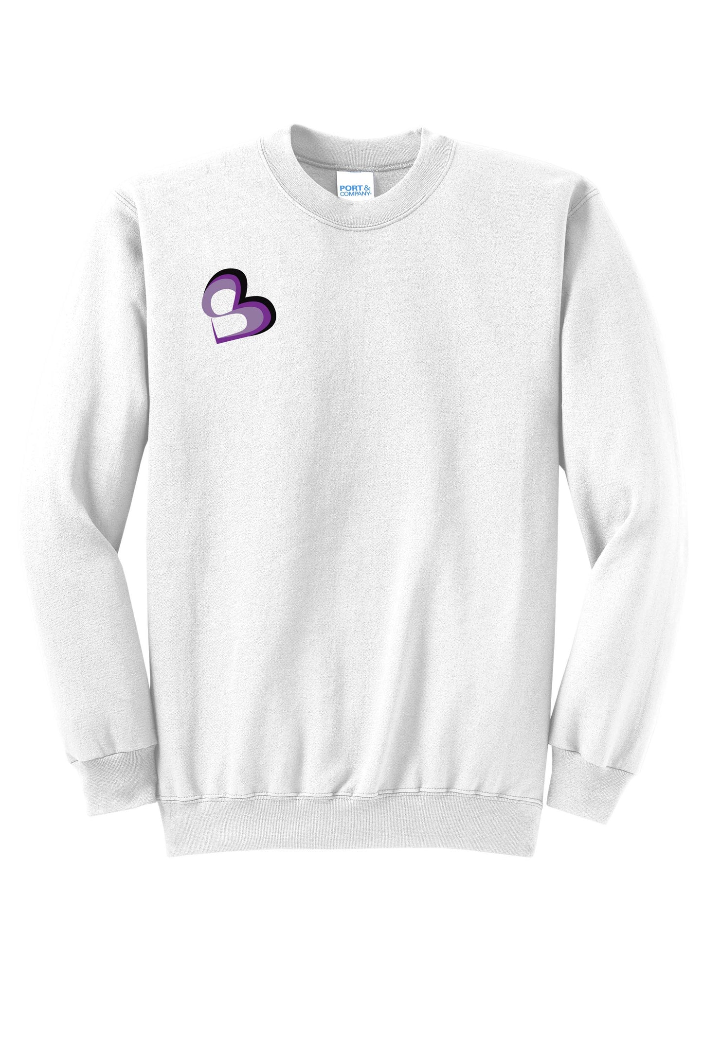 SBM Heart Small Right Chest Logo Crewneck Sweatshirt