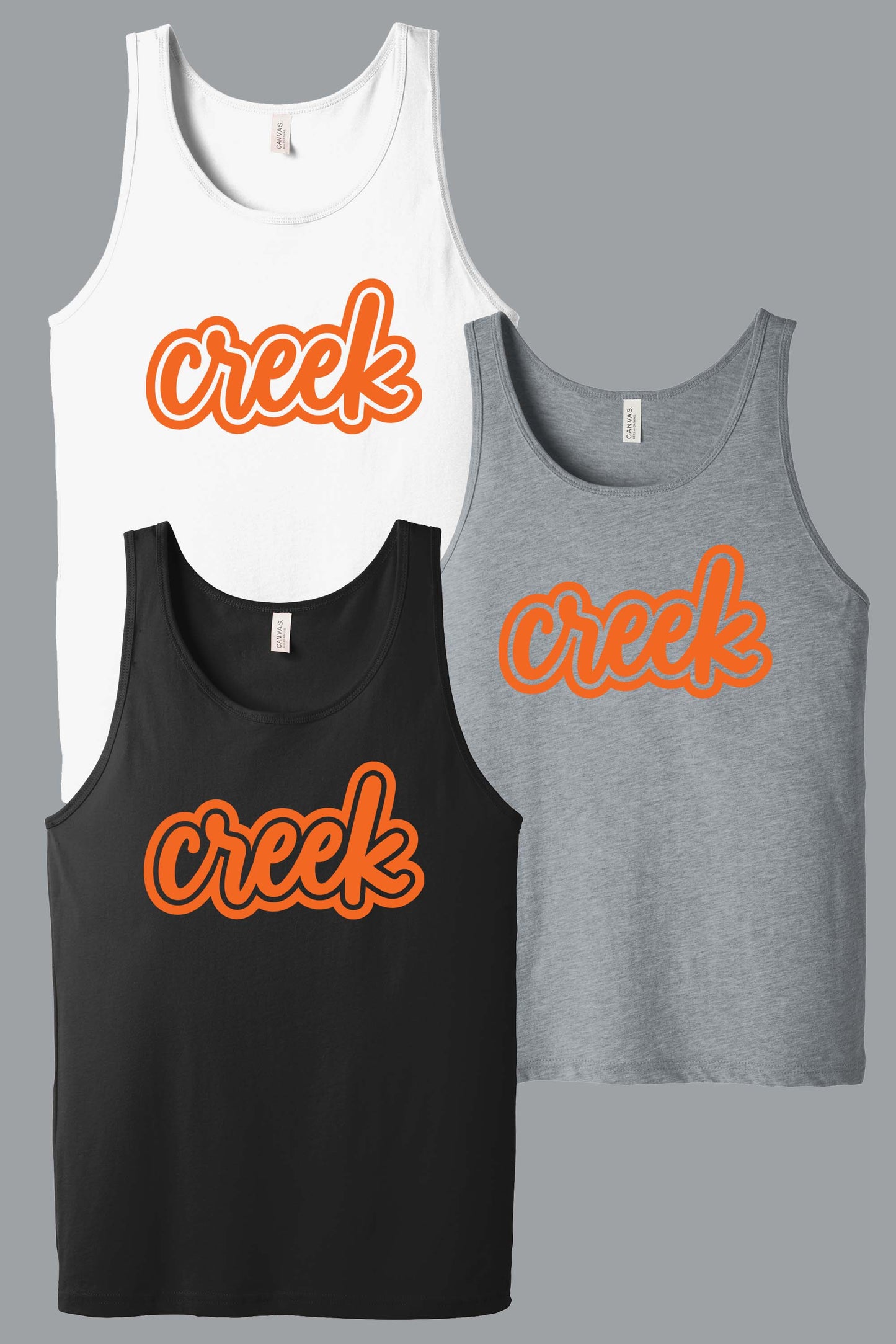 Creek Script BELLA+CANVAS® Unisex Jersey Tank (ready 8/12)