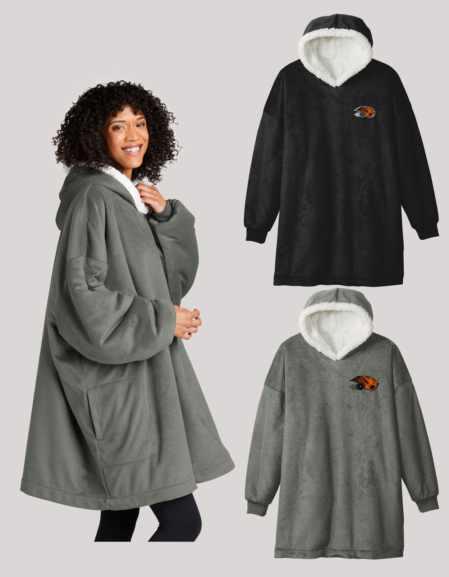 Rolling Beavers Port Authority® Mountain Lodge Wearable Blanket (ready 12/02)