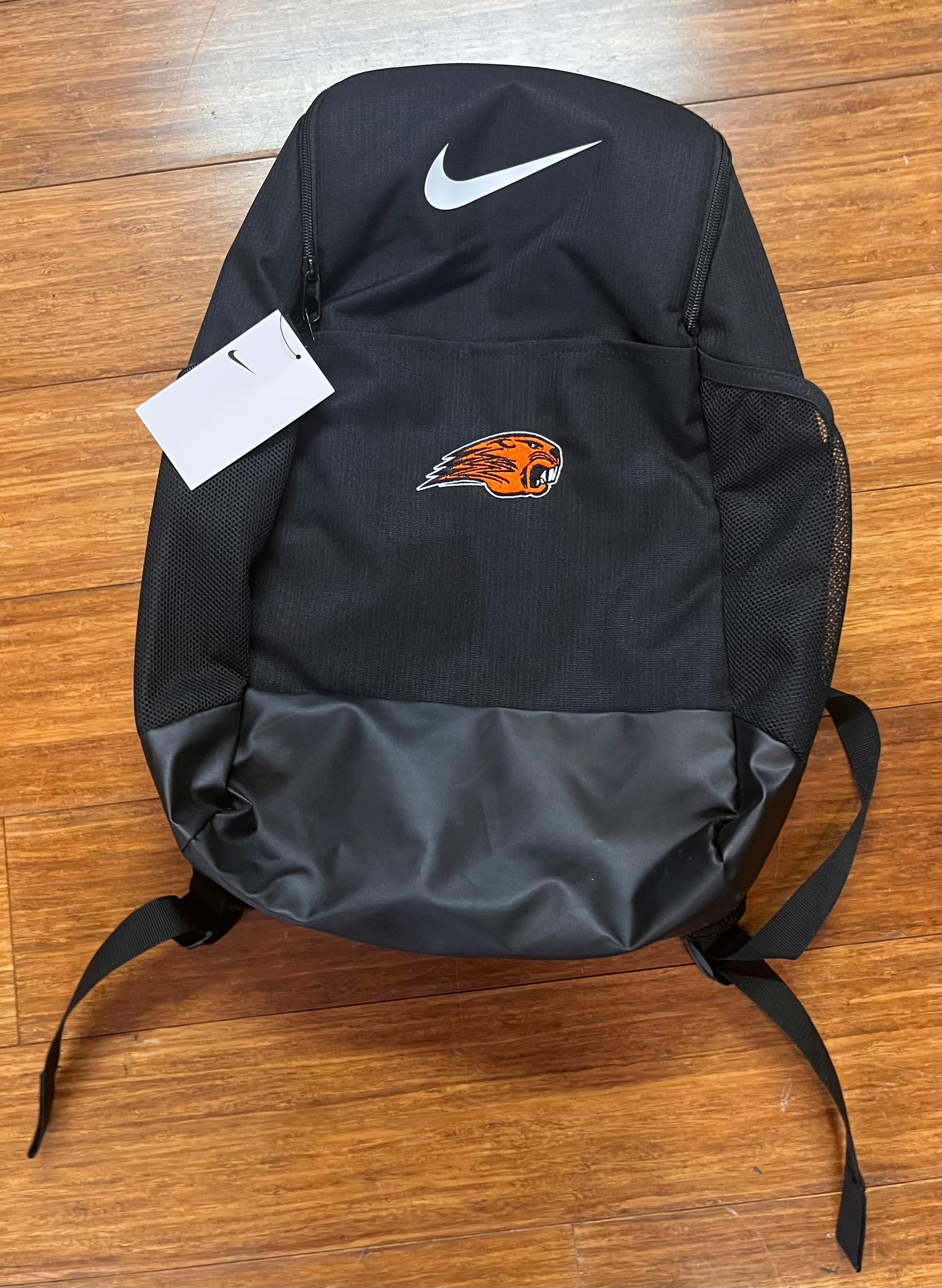 nike brasilia backpack medium inside Beavercreek Embriodered Nike Brasilia Medium Backpack – Creek Shirt Shack