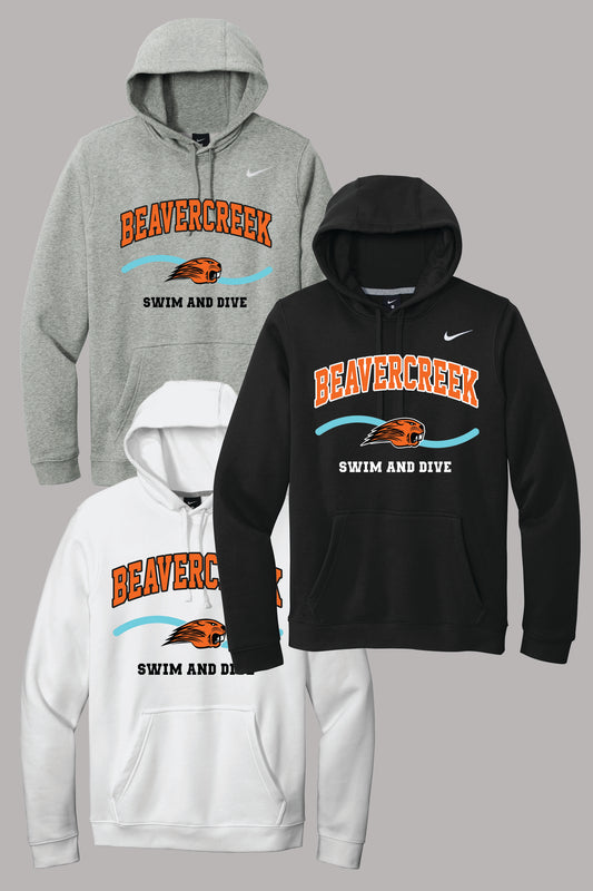 Beavercreek Swin and Dive Nike Club Fleece Pullover Hoodie (Pre Order)