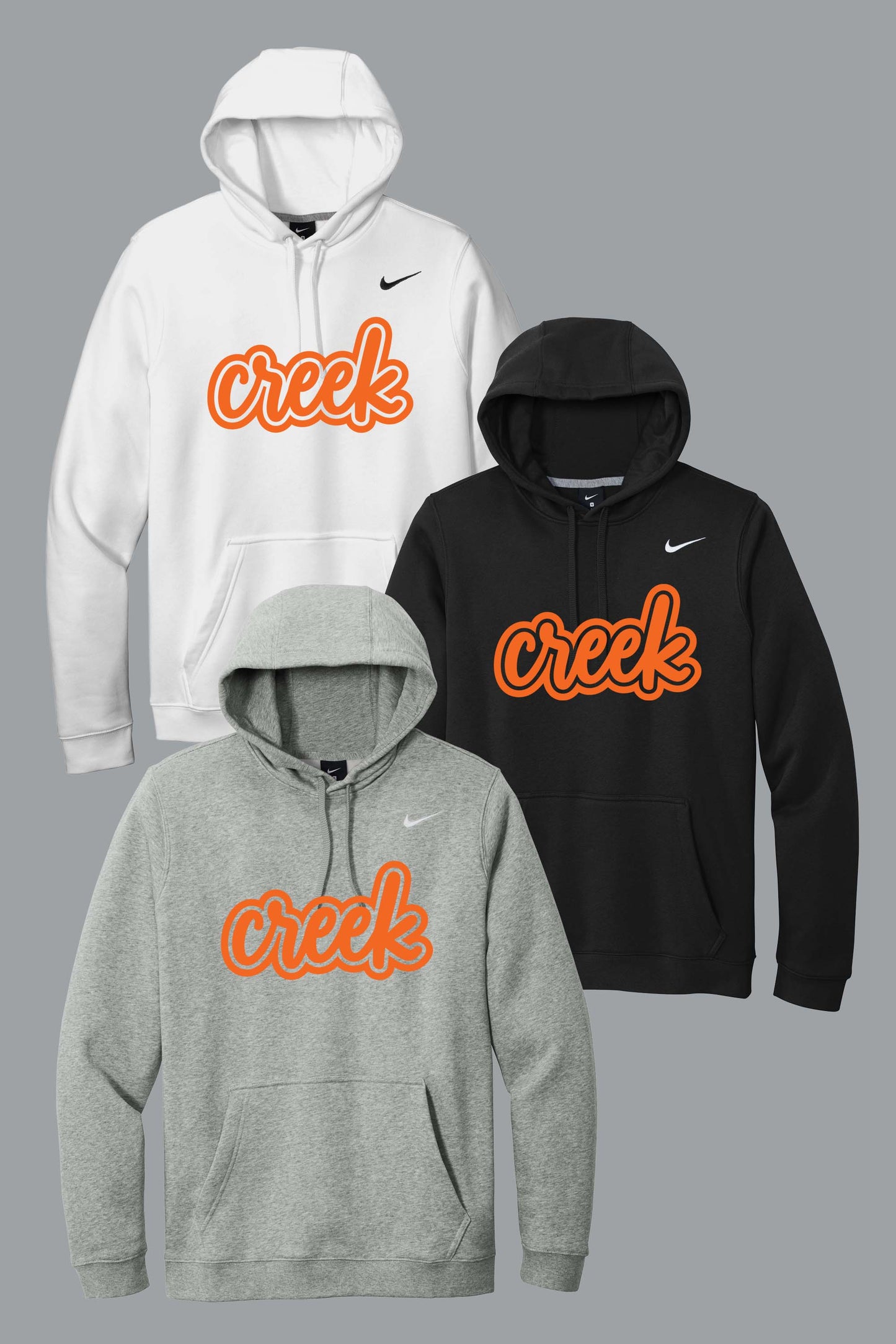 Creek Script Nike Club Fleece Pullover Hoodie (Ready 8/12)