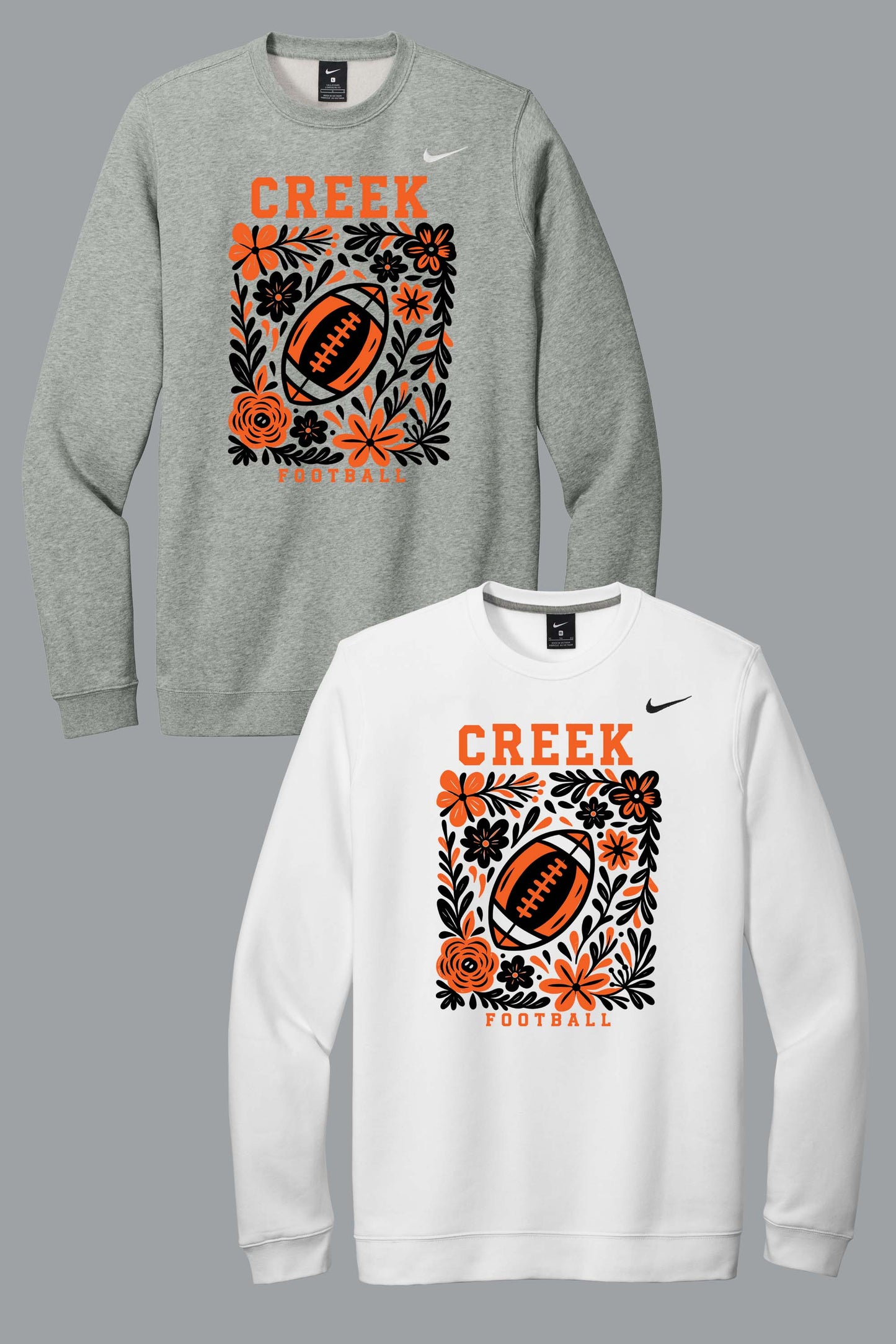 Beavercreek Floral Nike Club Fleece Crew (Ready 8/12)