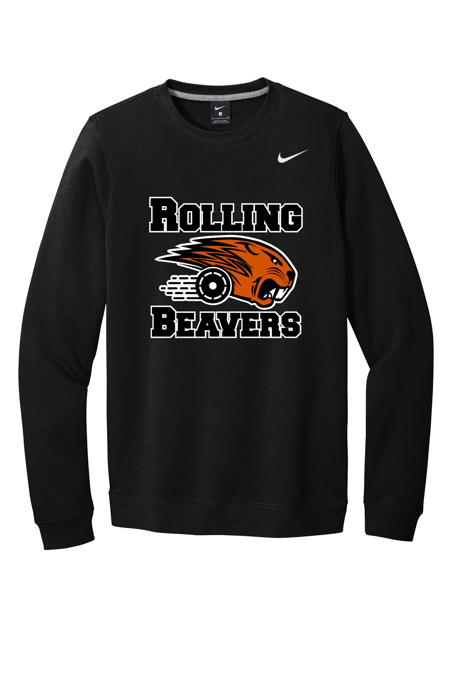 Rolling Beavers Nike Club Fleece Crew (ready 12/13)