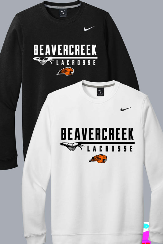 Beavercreek Lacrosse Stick Nike Club Fleece Crew (ready 5/2)