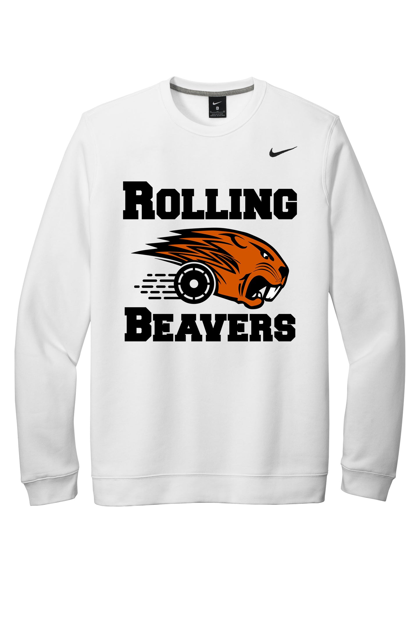 Rolling Beavers Nike Club Fleece Crew (ready 12/13)