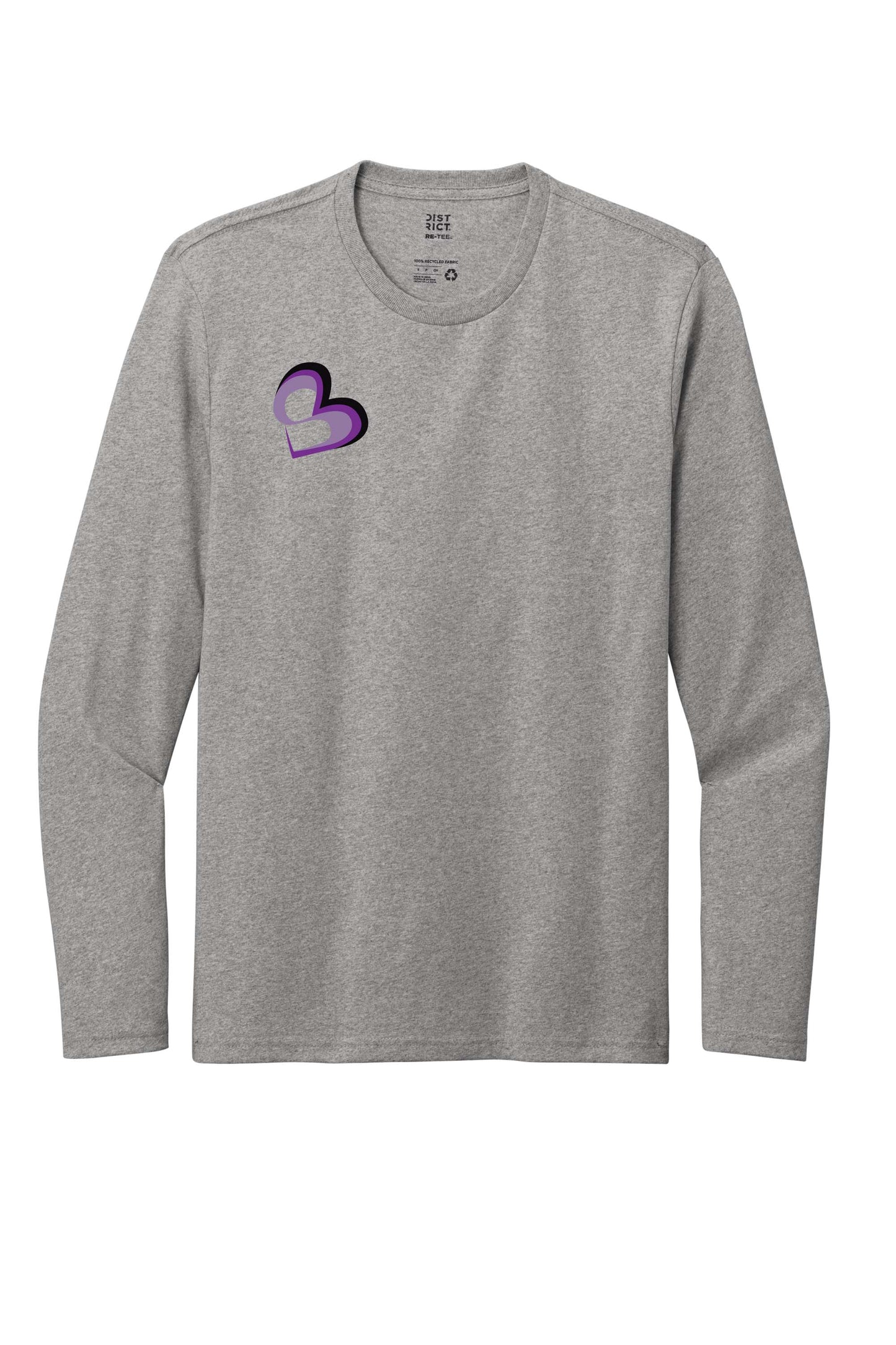 SBM Heart Small Right Chest Logo Long Sleeve T-Shirt