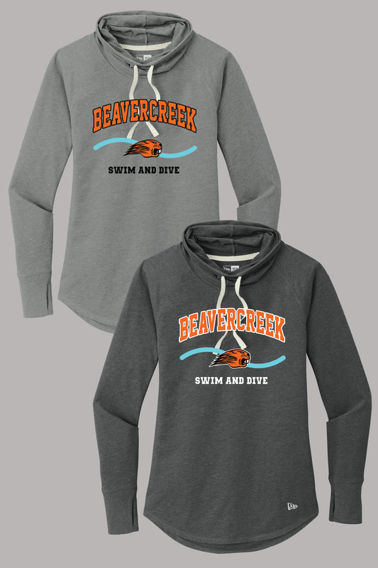 Beavercreek Swim and Dive New Era ® Women's Sueded Cotton Blend Cowl Tee (Pre Order)