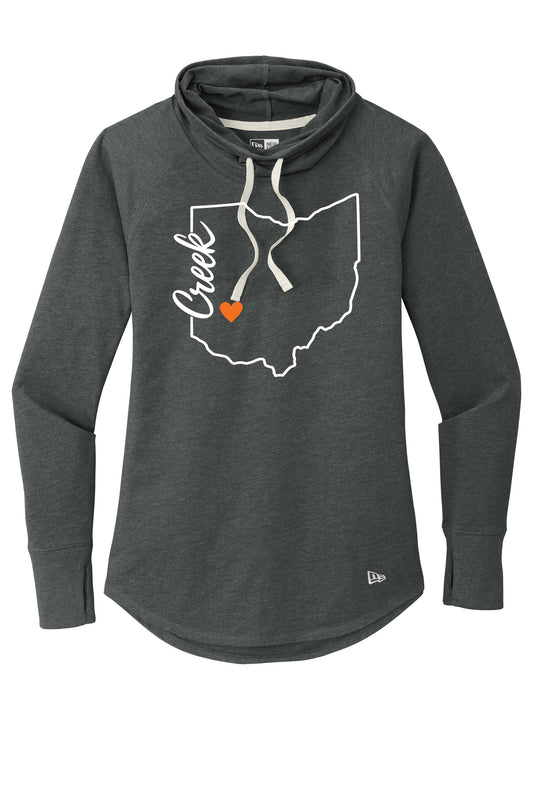 Beavercreek High School Ohio Design New Era ® Women's Sueded Cotton Blend Cowl Tee