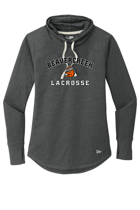 Beavercreek Lacrosse Retro Beaver New Era ® Women's Sueded Cotton Blend Cowl Tee (ready 3/18)