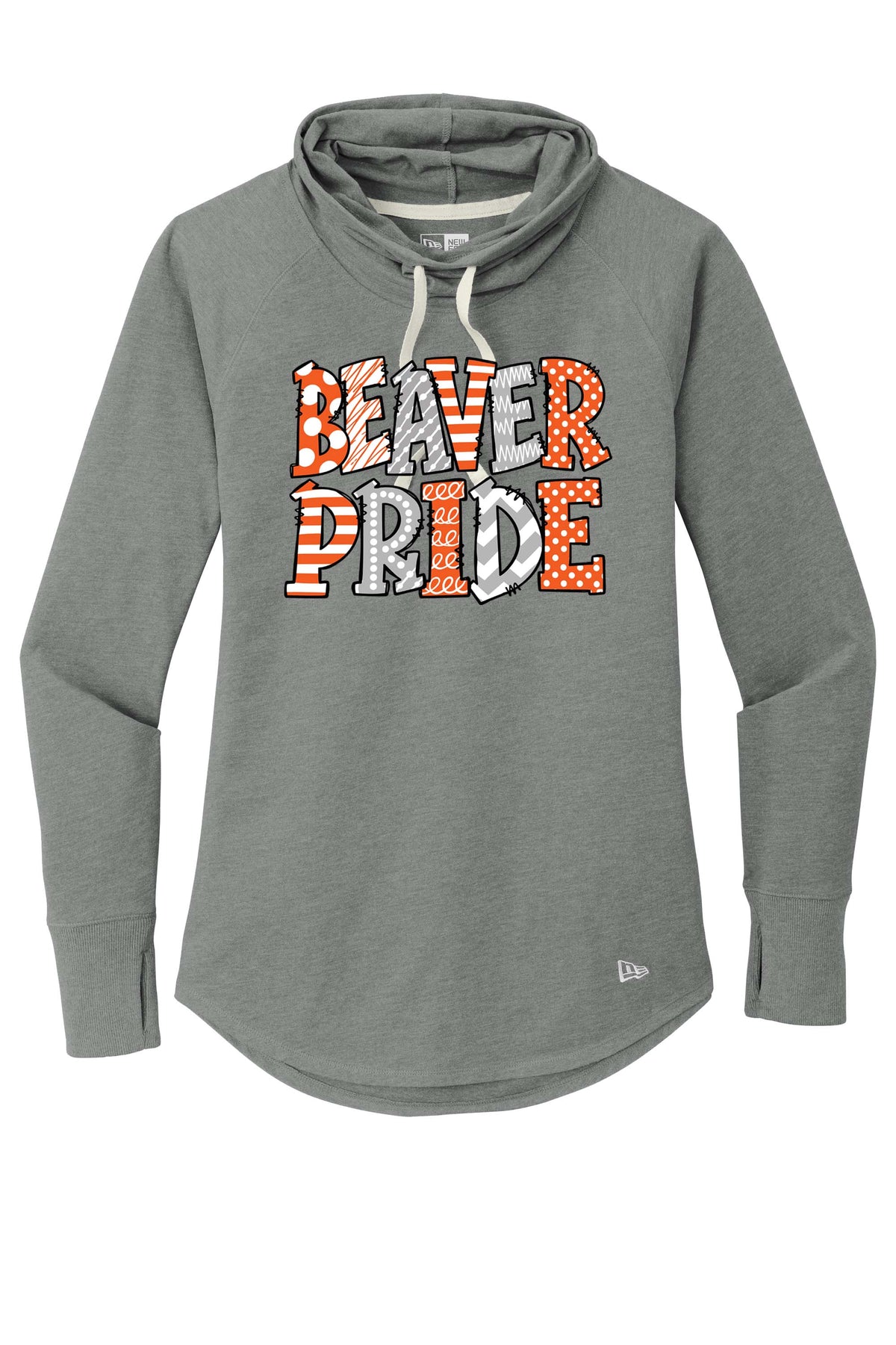Beavercreek High School Pride New Era ® Women's Sueded Cotton Blend Cowl Tee