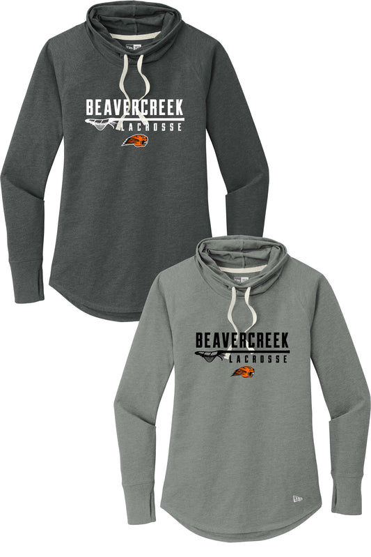 Beavercreek Lacrosse Stick New Era ® Women's Sueded Cotton Blend Cowl Tee (ready 5/2)