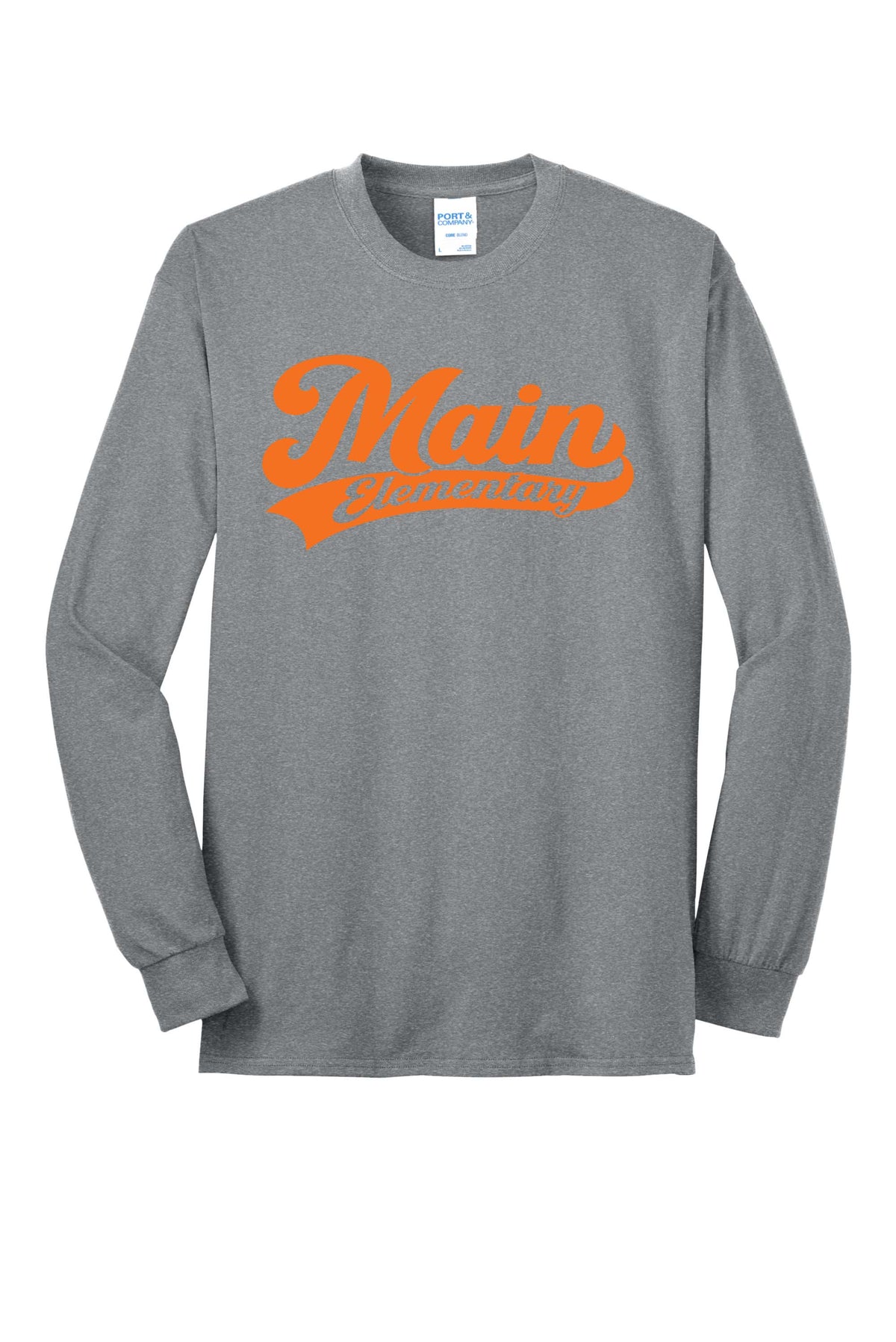 Main Elementary Port & Co® Long Sleeve Core Blend Tee (ready 11/30)